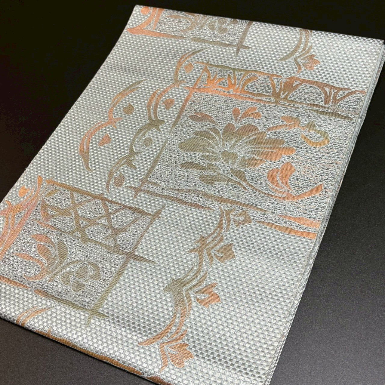 8470# Japanese Vintage Nagoya Obi Belt Kimono Fabric Silk Traditional