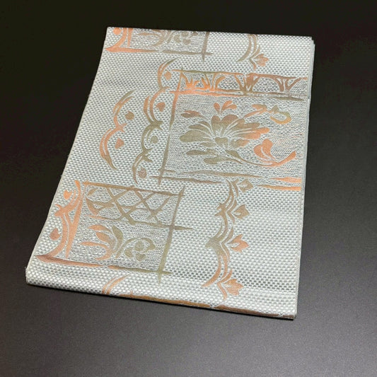 8470# Japanese Vintage Nagoya Obi Belt Kimono Fabric Silk Traditional