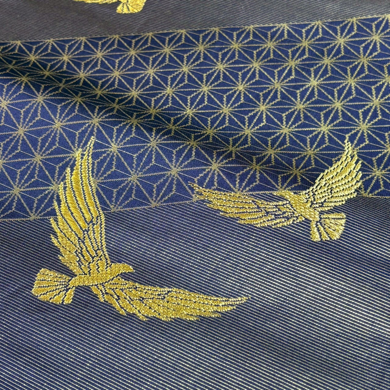 8476# Japanese Vintage Fukuro Obi Belt Kimono Fabric Silk Traditional