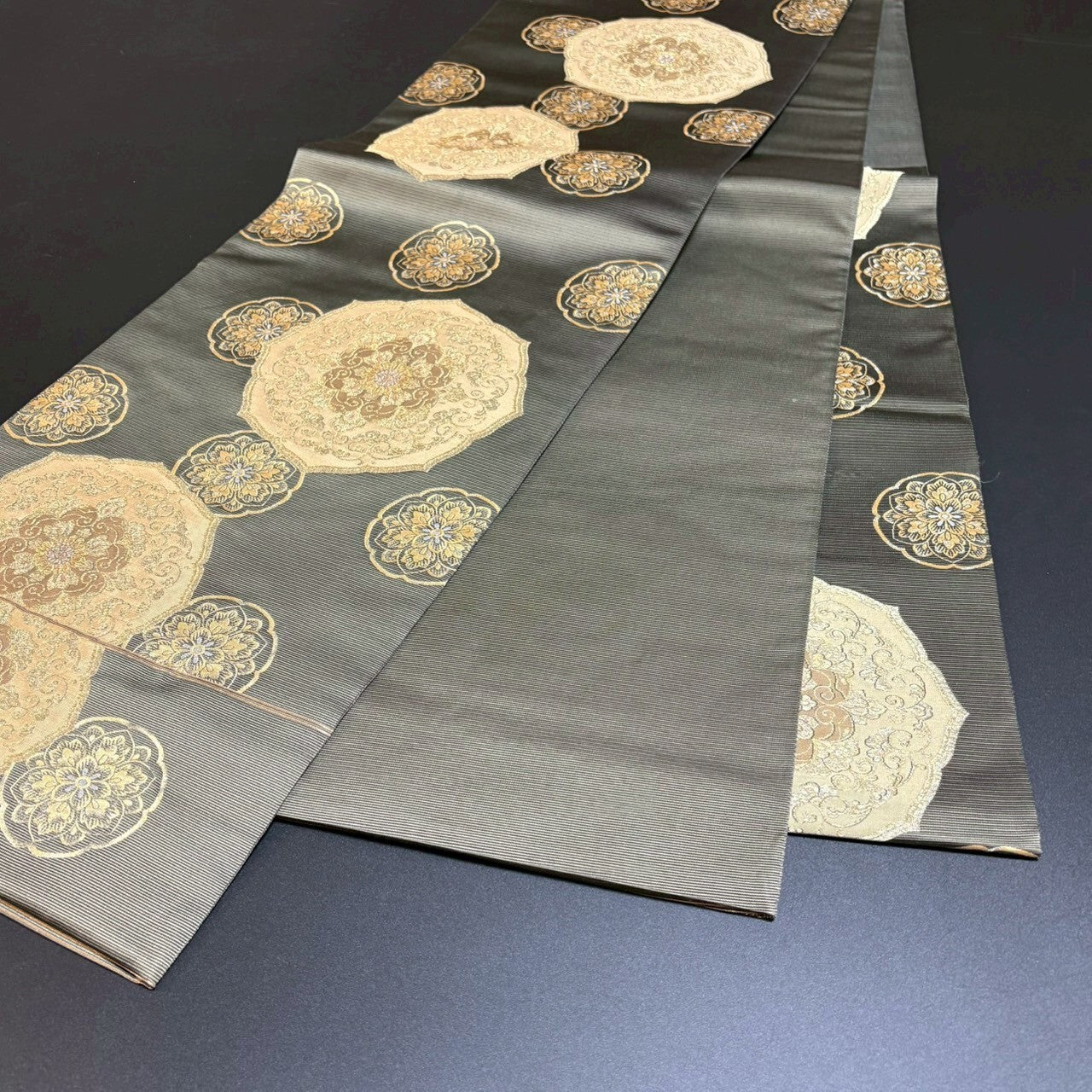 8795# Japanese Vintage Fukuro Obi Belt Kimono Fabric Silk Traditional