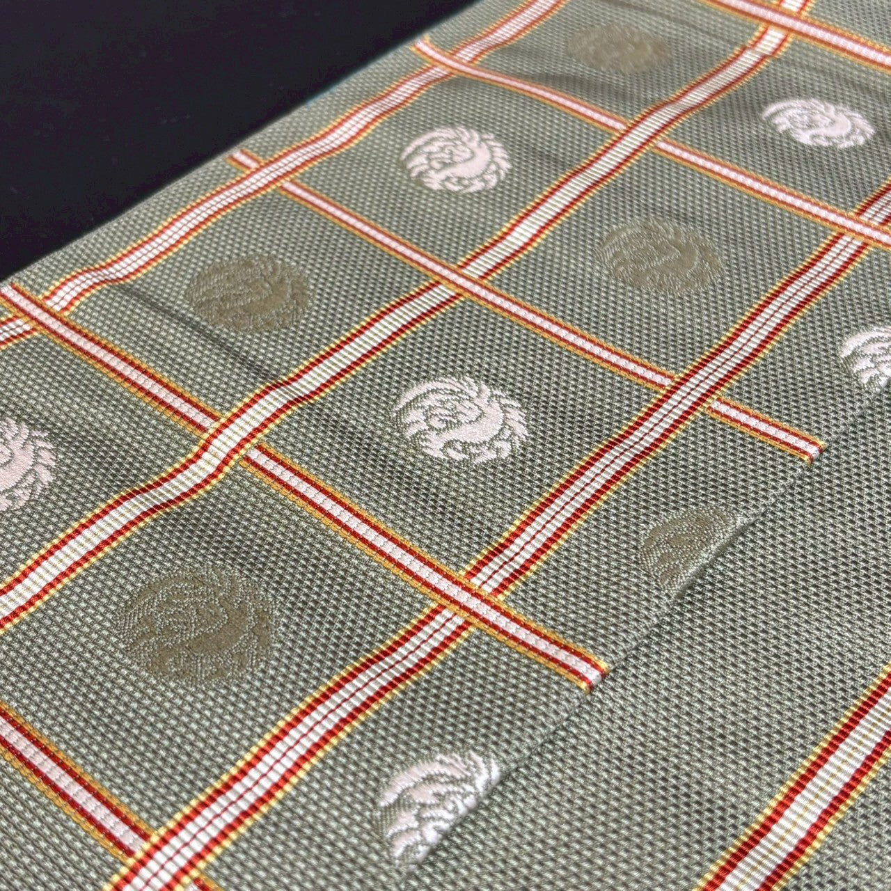 8794# Japanese Vintage Nagoya Obi Belt Kimono Fabric Silk Traditional