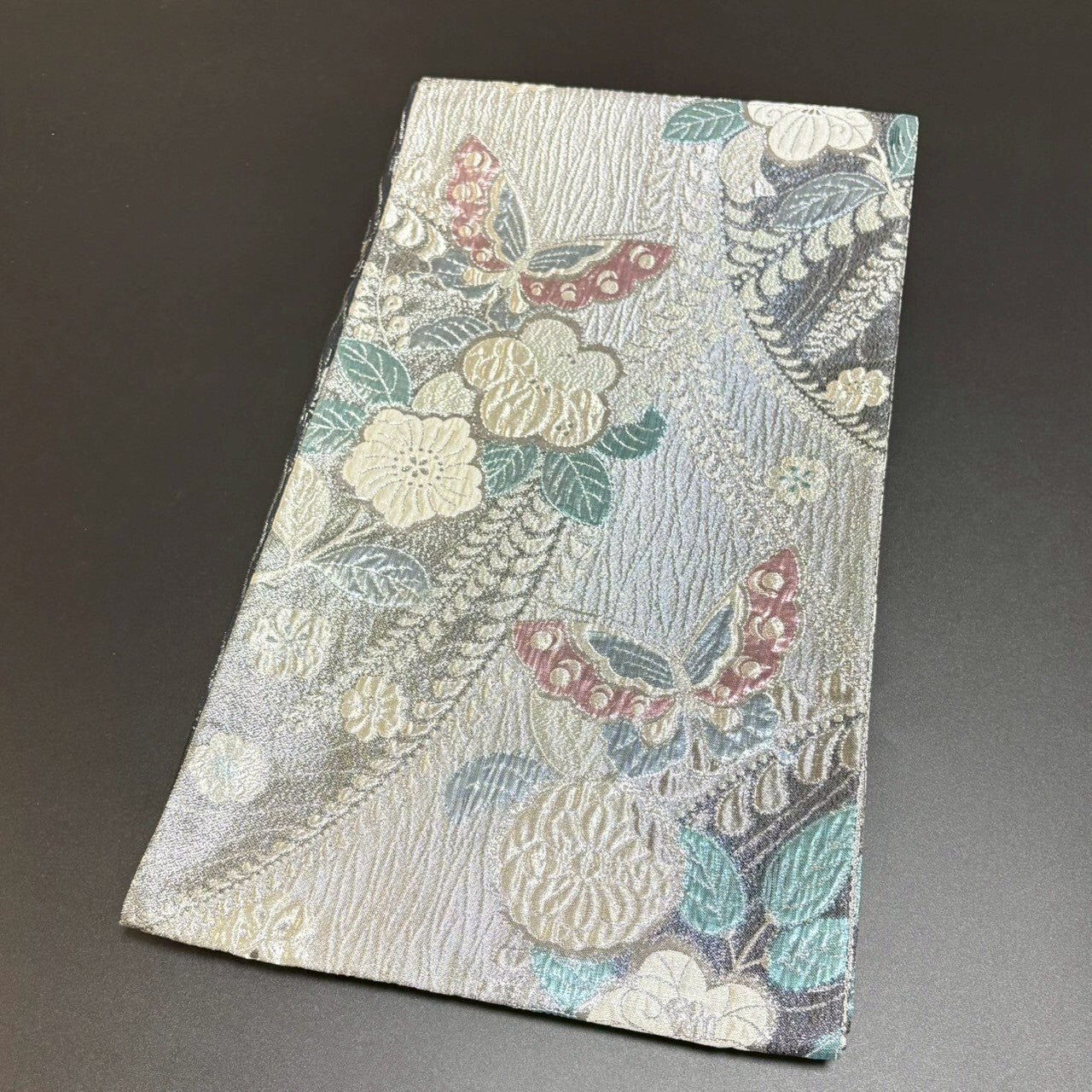 8797# Japanese Vintage Fukuro Obi Belt Kimono Fabric Silk Traditional