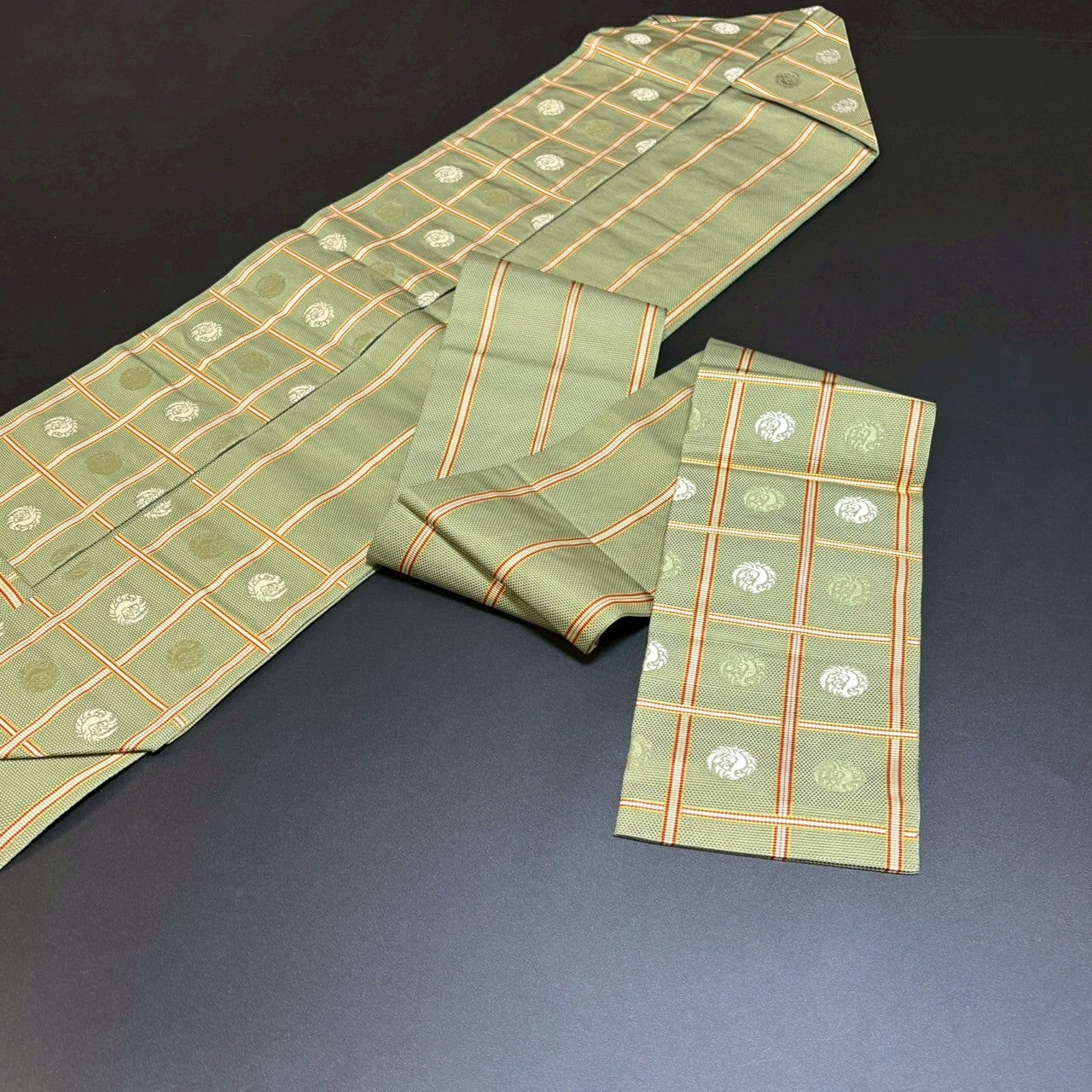 8794# Japanese Vintage Nagoya Obi Belt Kimono Fabric Silk Traditional