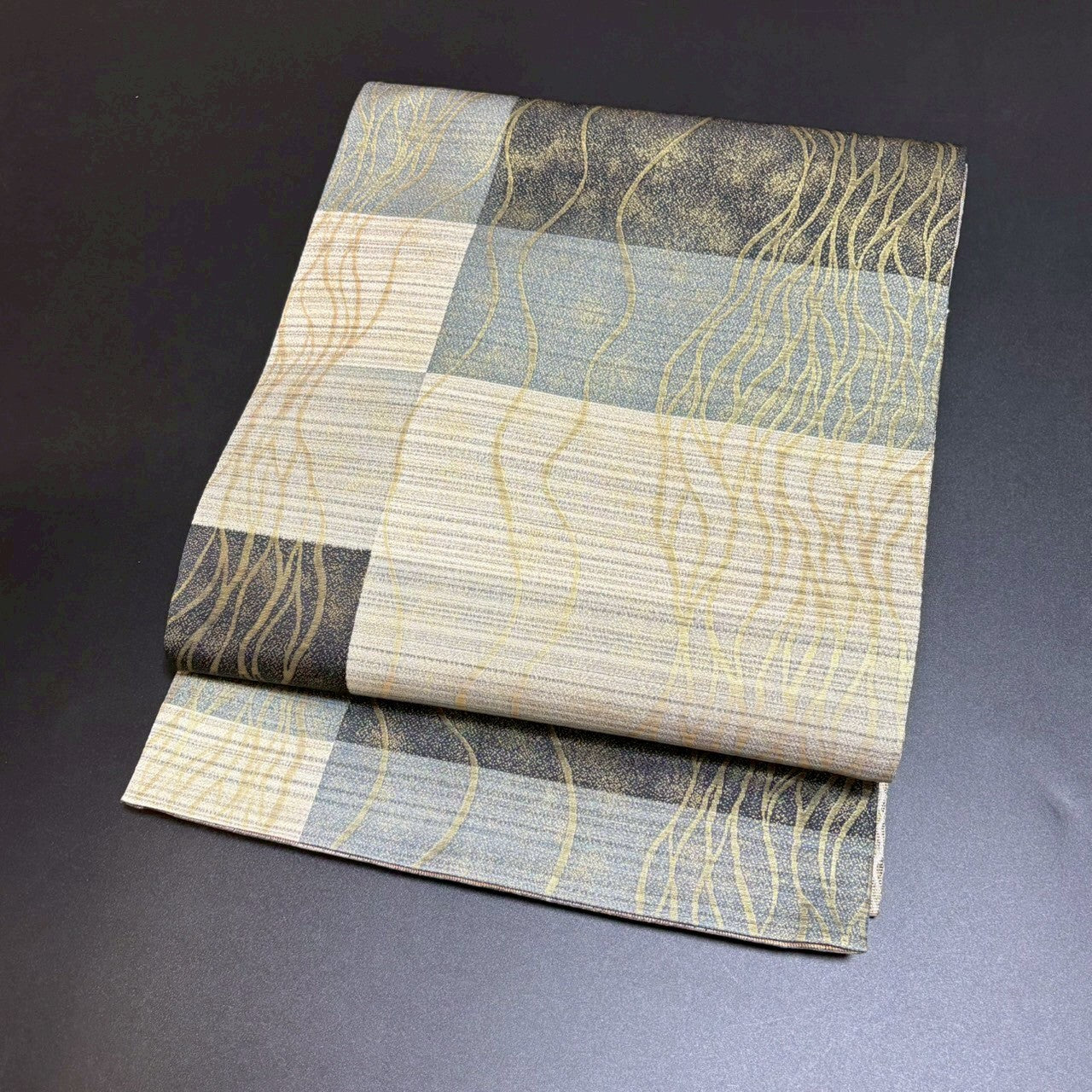 8800# Japanese Vintage Fukuro Obi Belt Kimono Fabric Silk Traditional