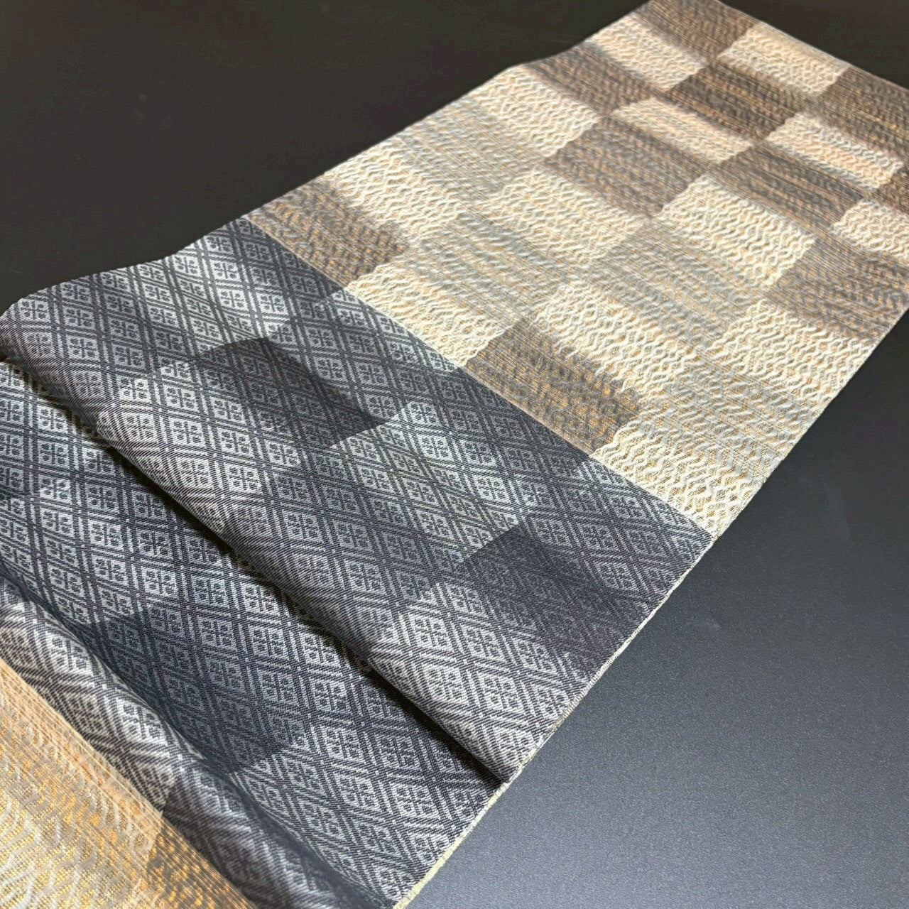 8800# Japanese Vintage Fukuro Obi Belt Kimono Fabric Silk Traditional