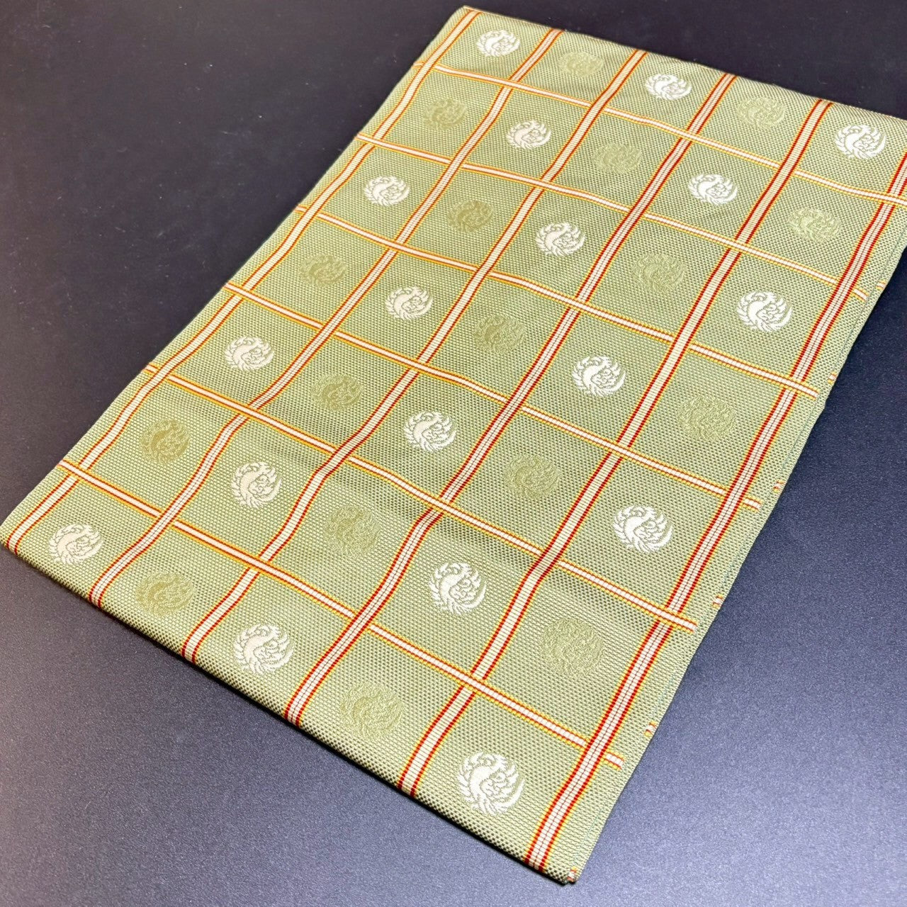 8794# Japanese Vintage Nagoya Obi Belt Kimono Fabric Silk Traditional
