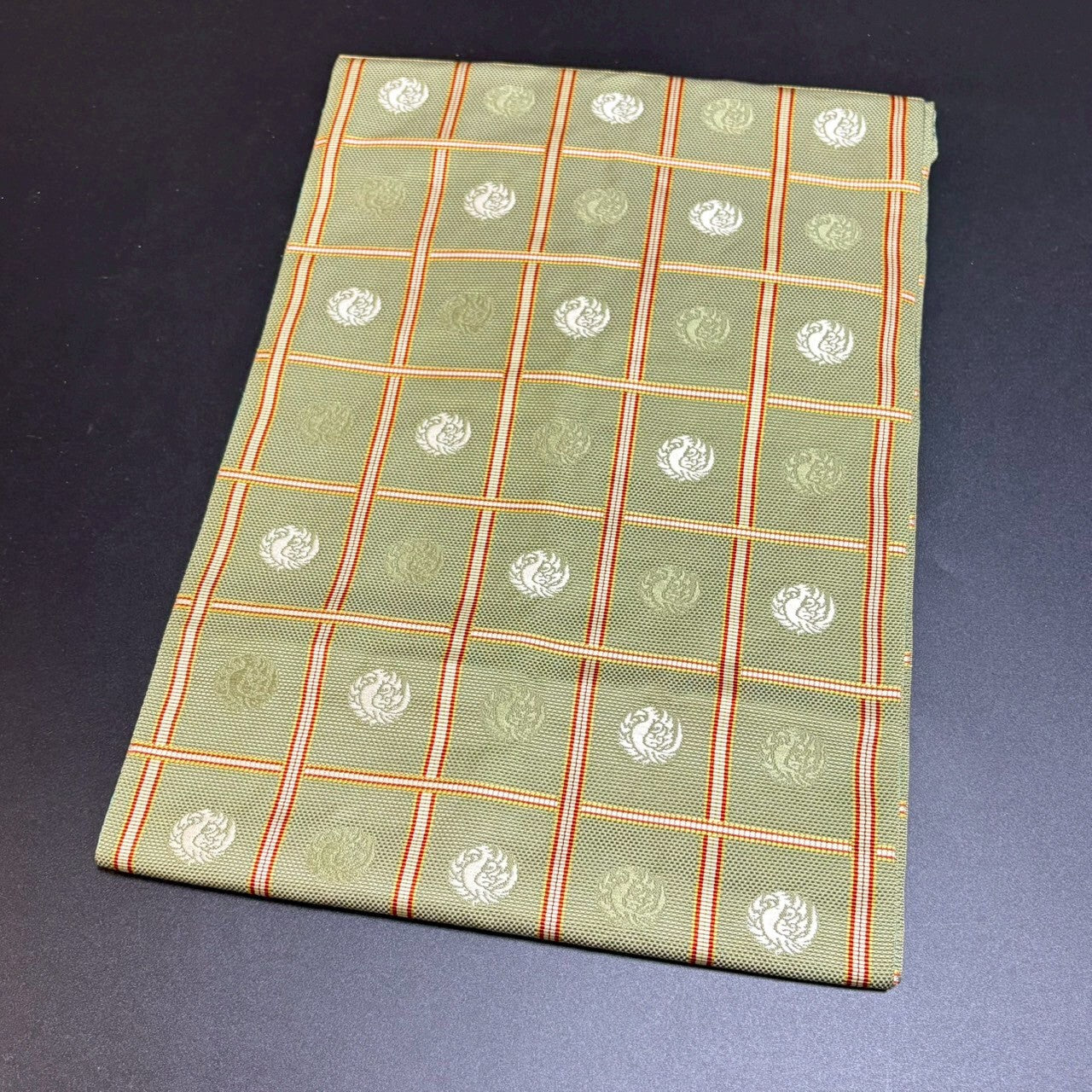 8794# Japanese Vintage Nagoya Obi Belt Kimono Fabric Silk Traditional