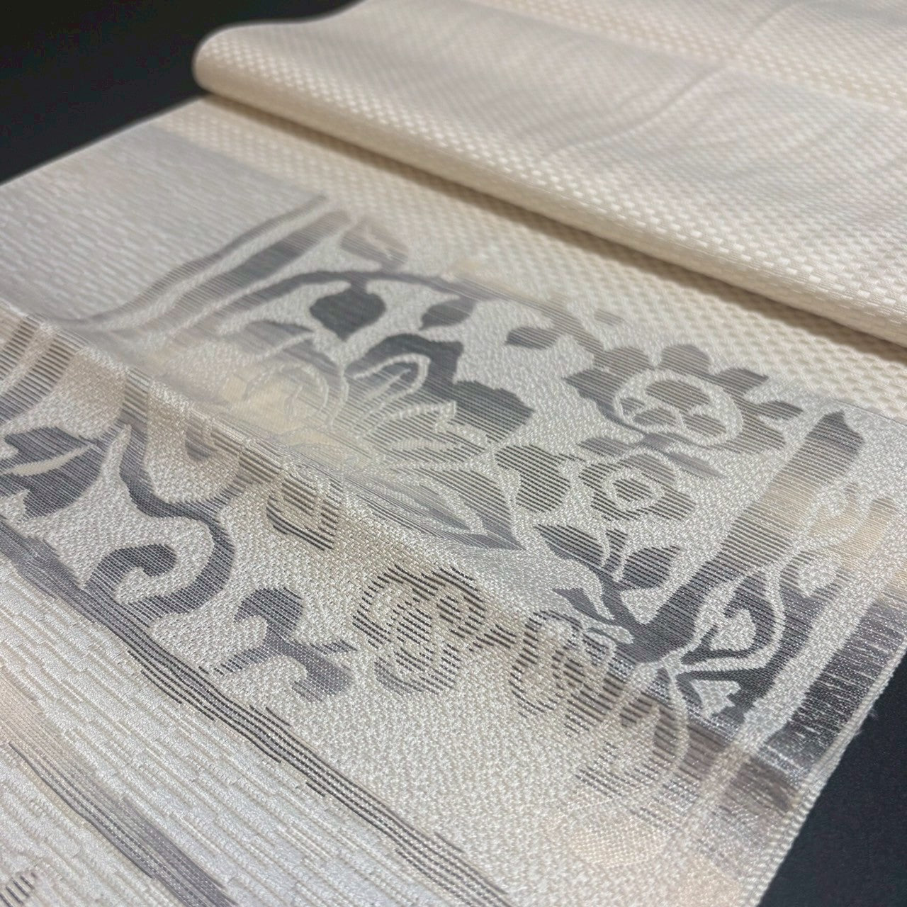 9153# Japanese Vintage Nagoya Obi Belt Kimono Fabric Silk Traditional Hakataori