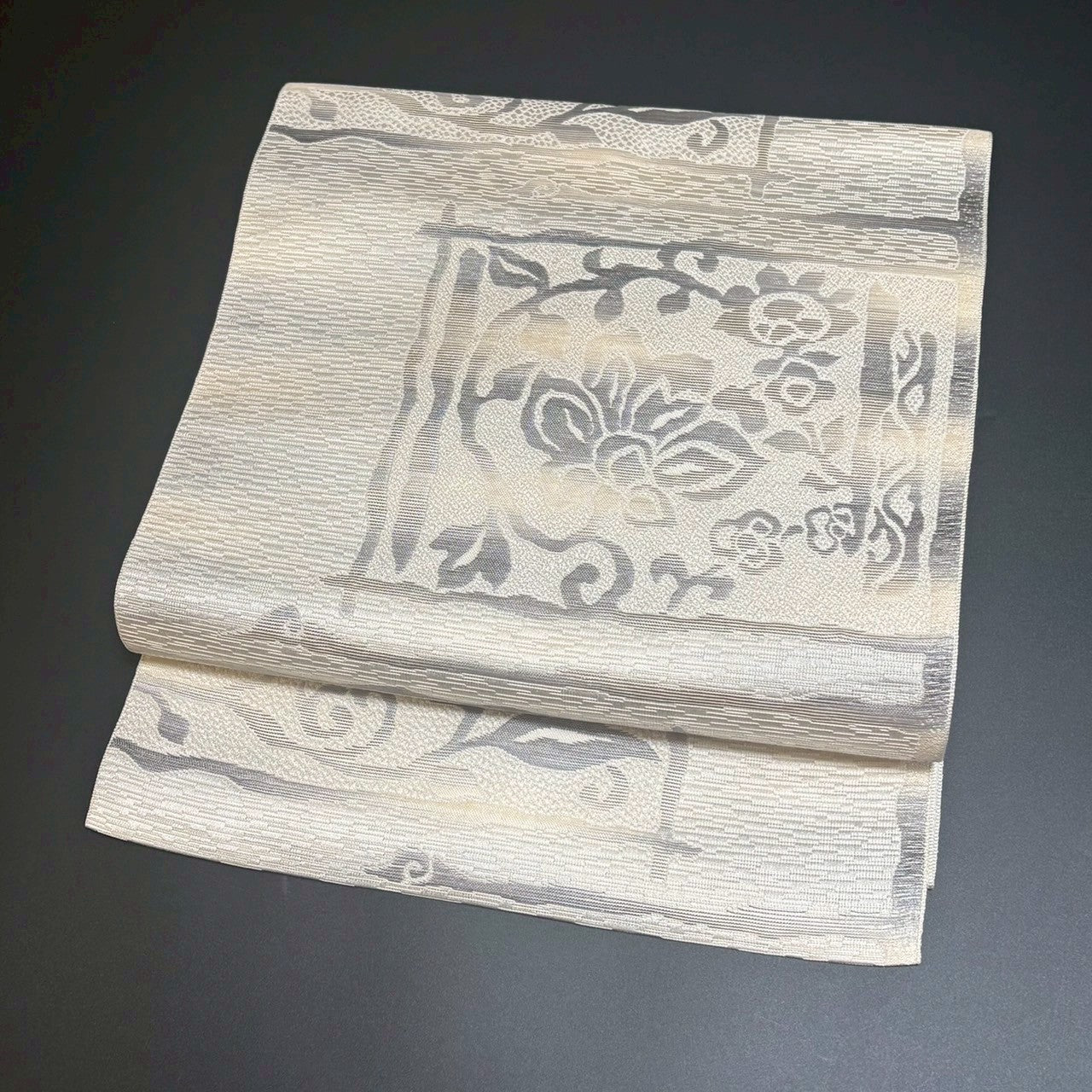 9153# Japanese Vintage Nagoya Obi Belt Kimono Fabric Silk Traditional Hakataori