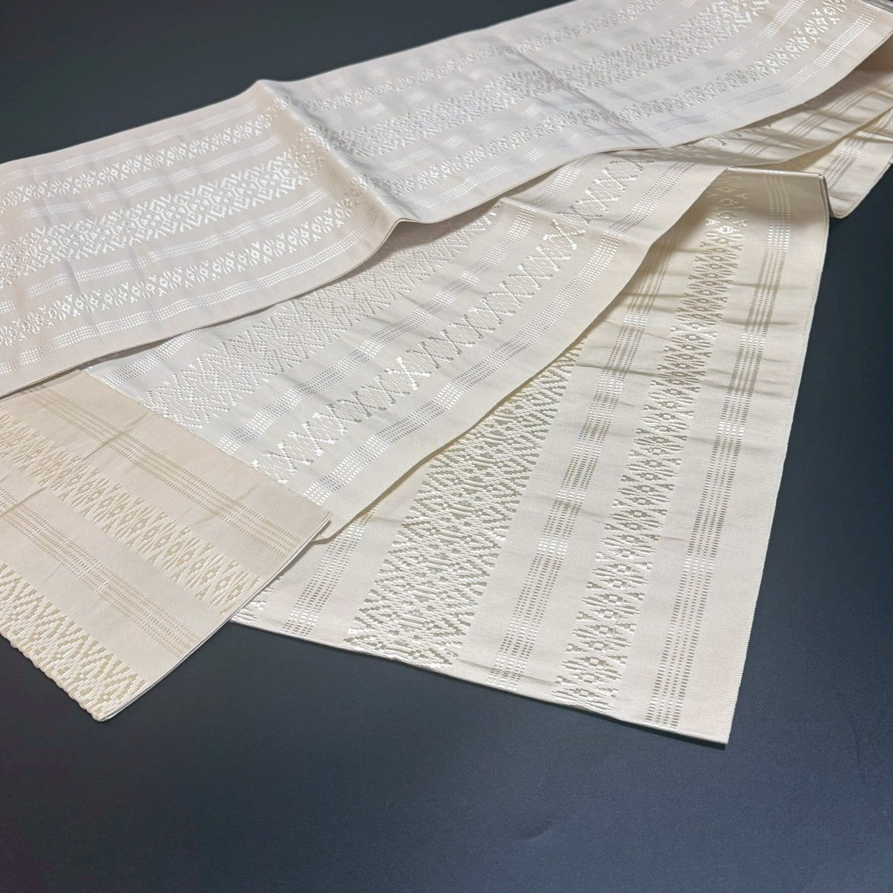 9154# Japanese Vintage Nagoya Obi Belt Kimono Fabric Silk Traditional Hakataori