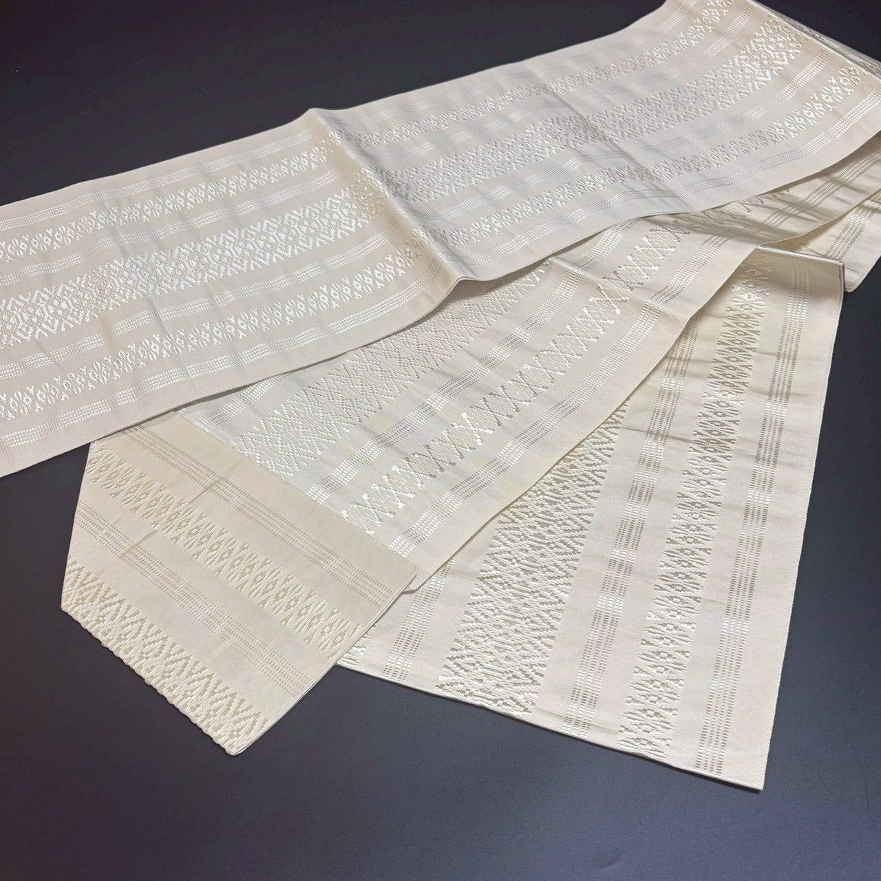9154# Japanese Vintage Nagoya Obi Belt Kimono Fabric Silk Traditional Hakataori