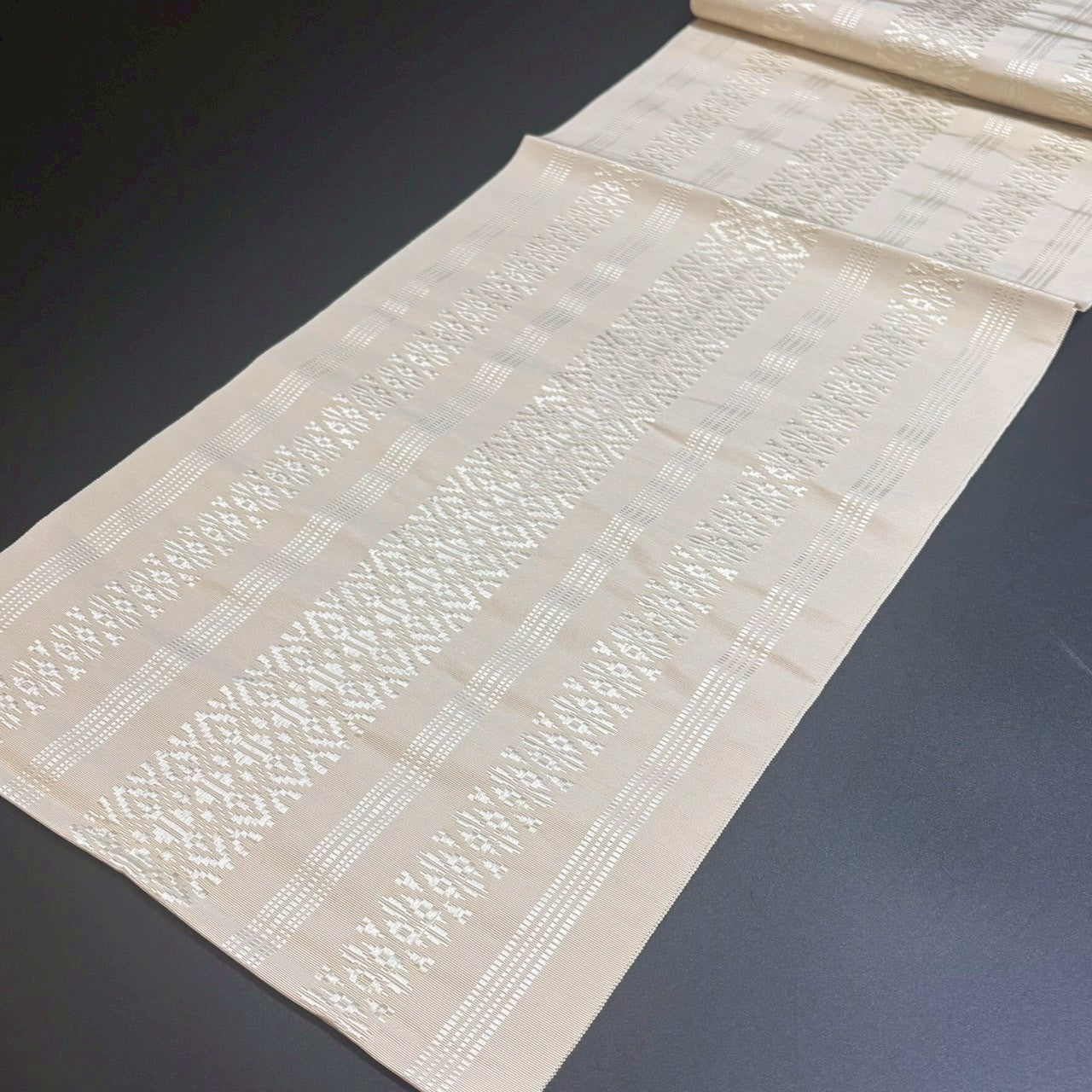 9154# Japanese Vintage Nagoya Obi Belt Kimono Fabric Silk Traditional Hakataori