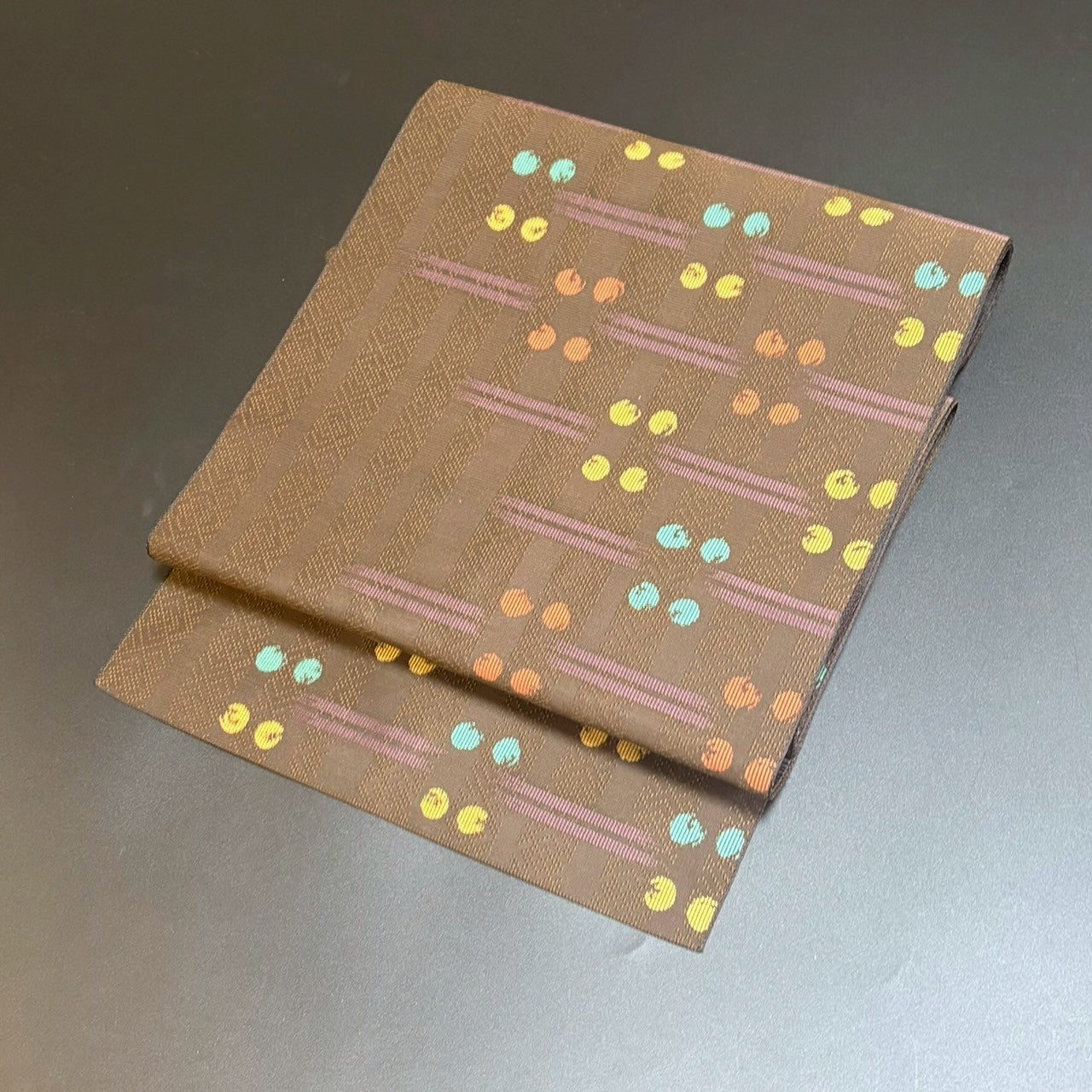 9151# Japanese Vintage Nagoya Obi Belt Kimono Fabric Silk Traditional Hakataori