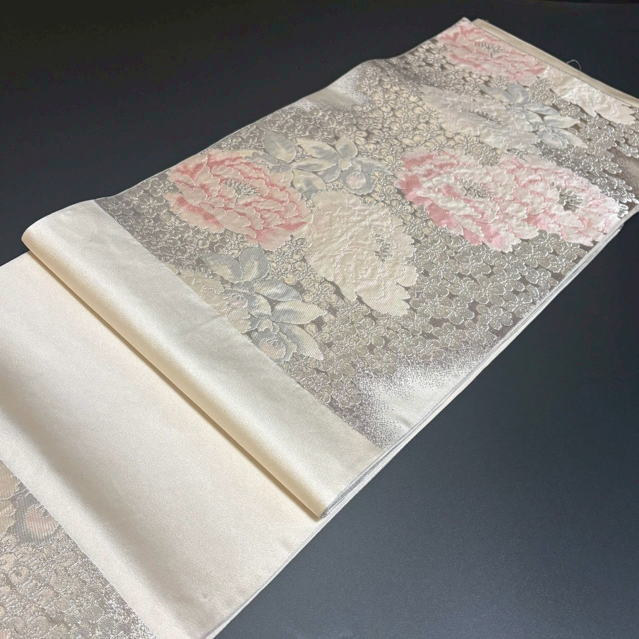 9158# Japanese Vintage Fukuro Obi Belt Kimono Fabric Silk Traditional