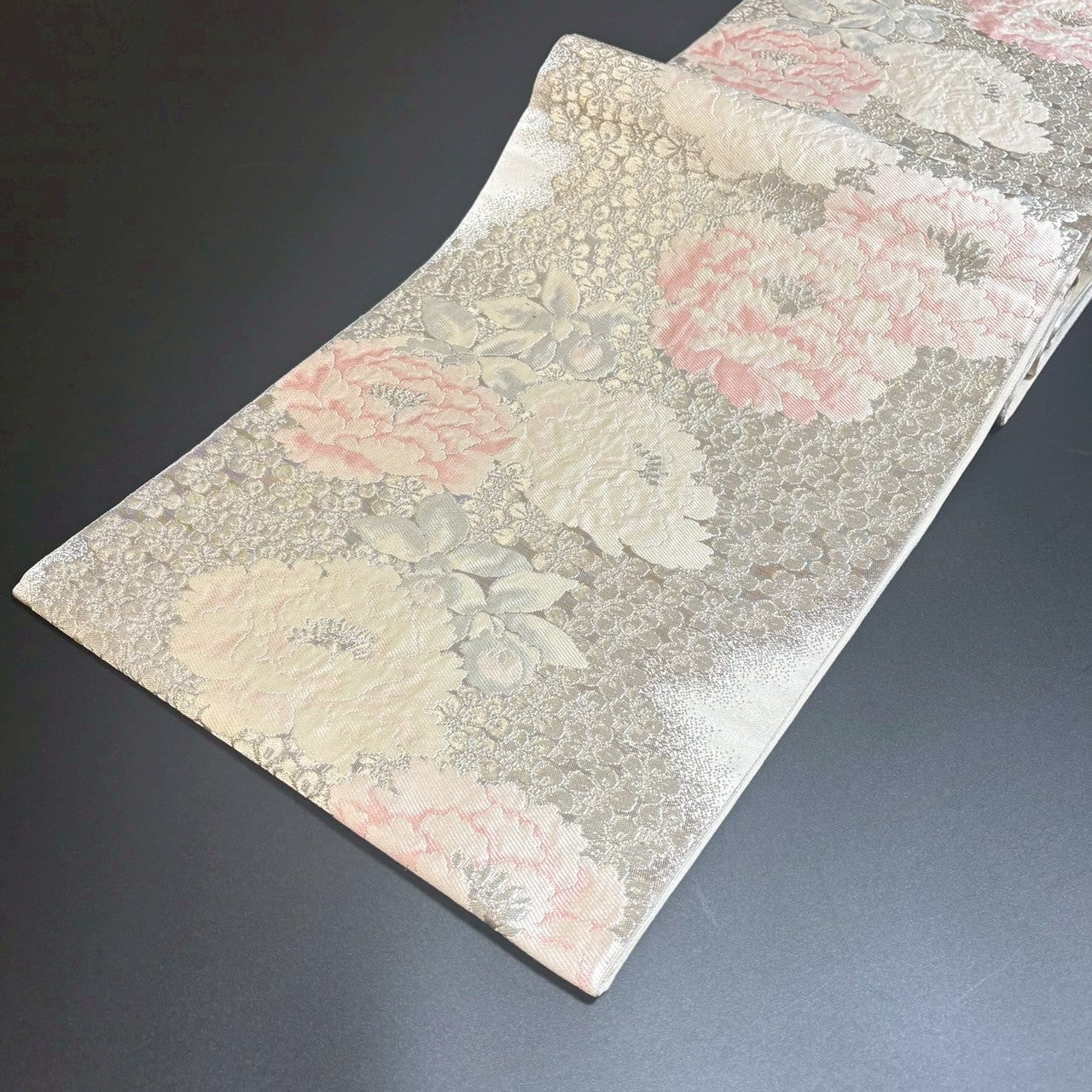 9158# Japanese Vintage Fukuro Obi Belt Kimono Fabric Silk Traditional