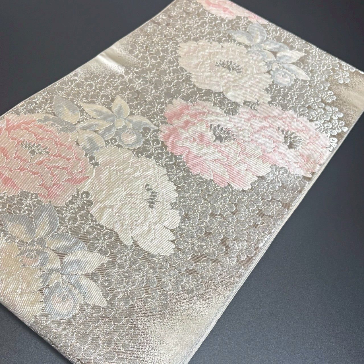 9158# Japanese Vintage Fukuro Obi Belt Kimono Fabric Silk Traditional