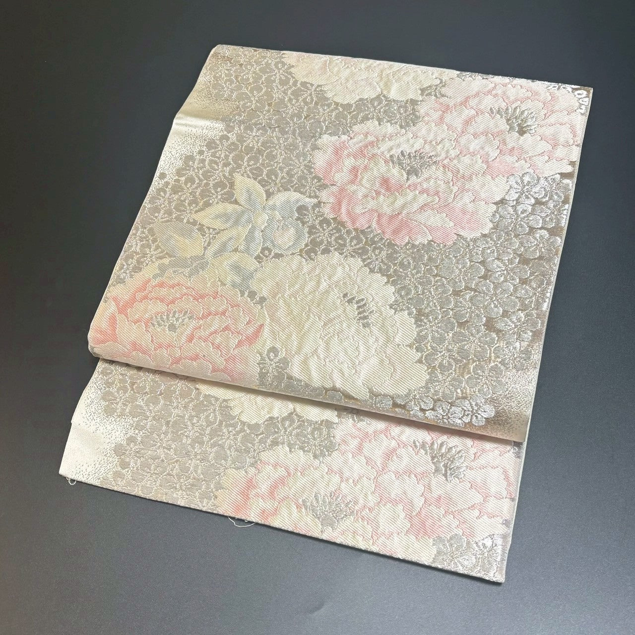 9158# Japanese Vintage Fukuro Obi Belt Kimono Fabric Silk Traditional