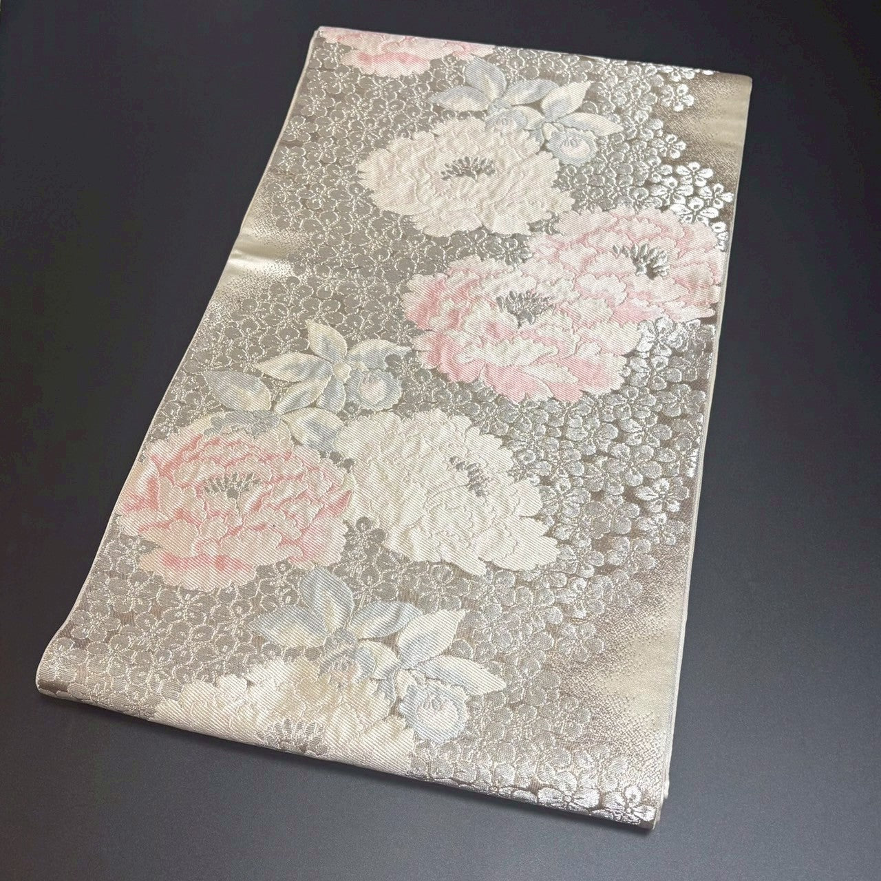 9158# Japanese Vintage Fukuro Obi Belt Kimono Fabric Silk Traditional