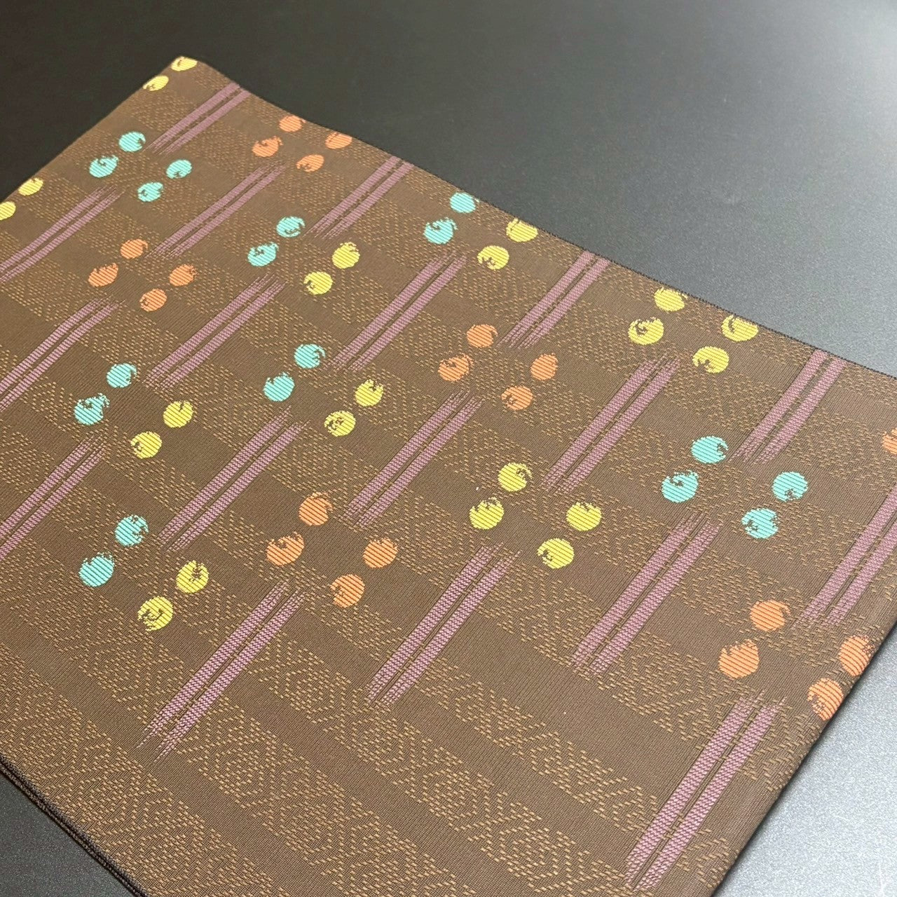 9151# Japanese Vintage Nagoya Obi Belt Kimono Fabric Silk Traditional Hakataori