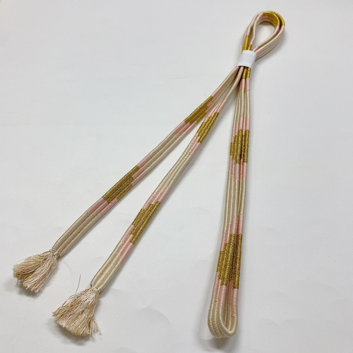 ［8664］帯締め 帯揚げ セット 花散らし ぼかし 金糸 正絹 着物 帯絞め