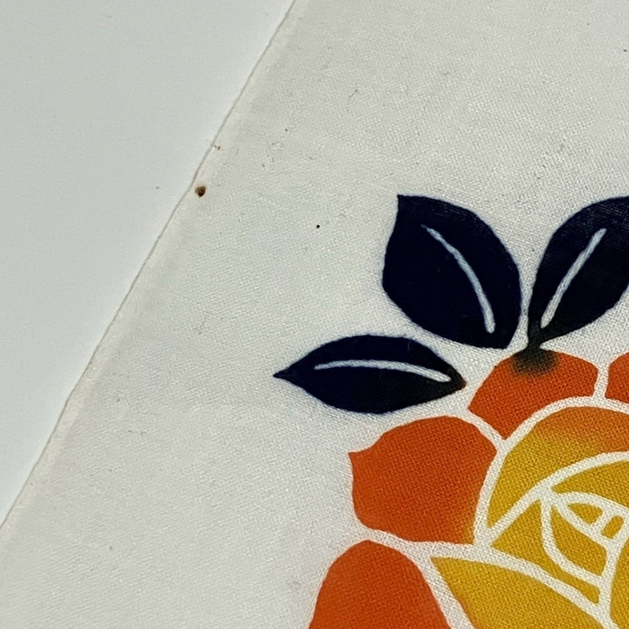 ［9504］浴衣 反物 綿 着尺 一反 枝花文様