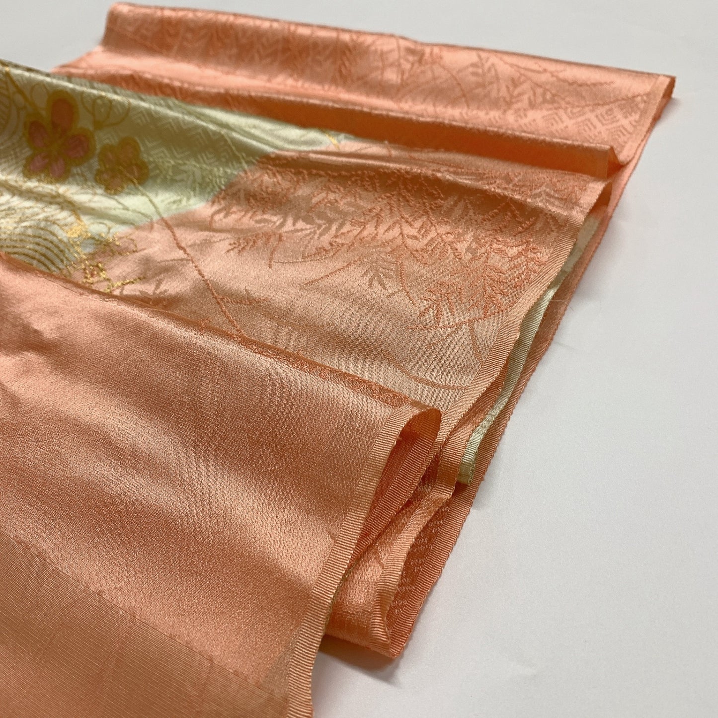 9034# Japanese Kimono Accessory Vintage Obiage and Obijime 2-piece Set Silk