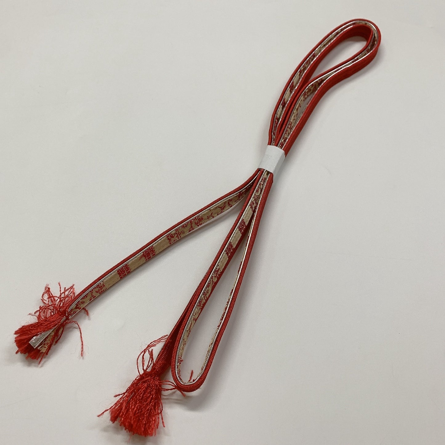 ［9038］帯締め 帯揚げ セット 花丸文様 正絹 着物 帯絞め