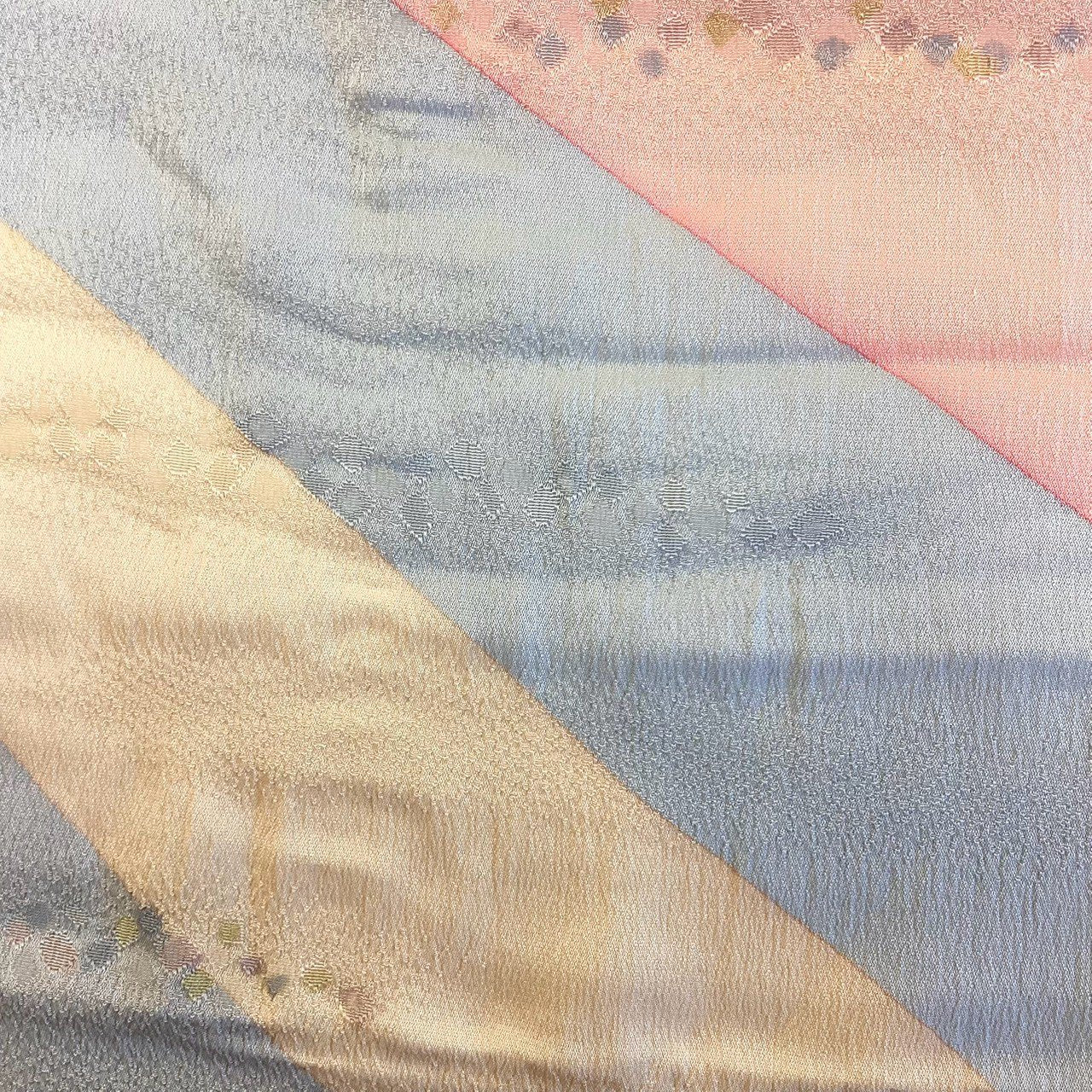 ［9207］帯締め 帯揚げ セット 花散らし 正絹 着物 帯絞め