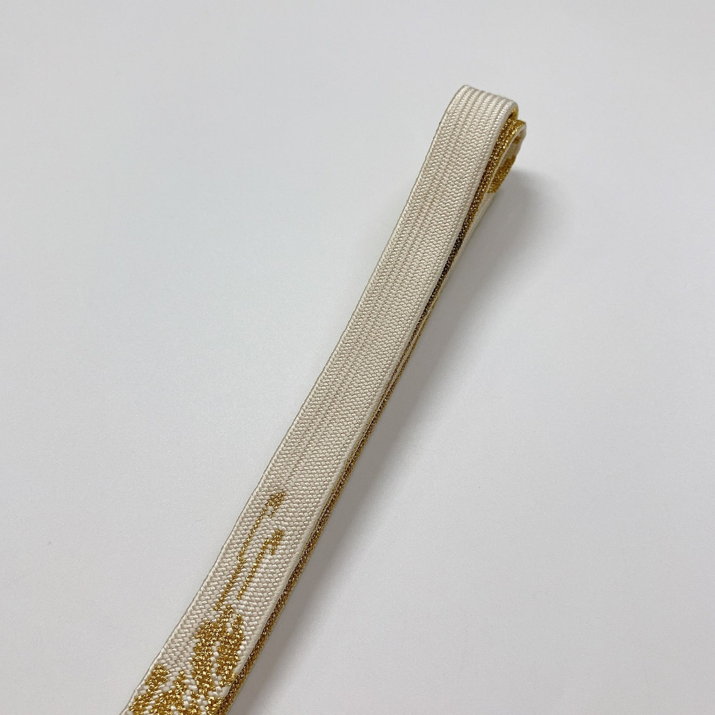 ［8378］帯締め 帯揚げ セット 草花雲取文様 金糸 正絹 着物 帯絞め