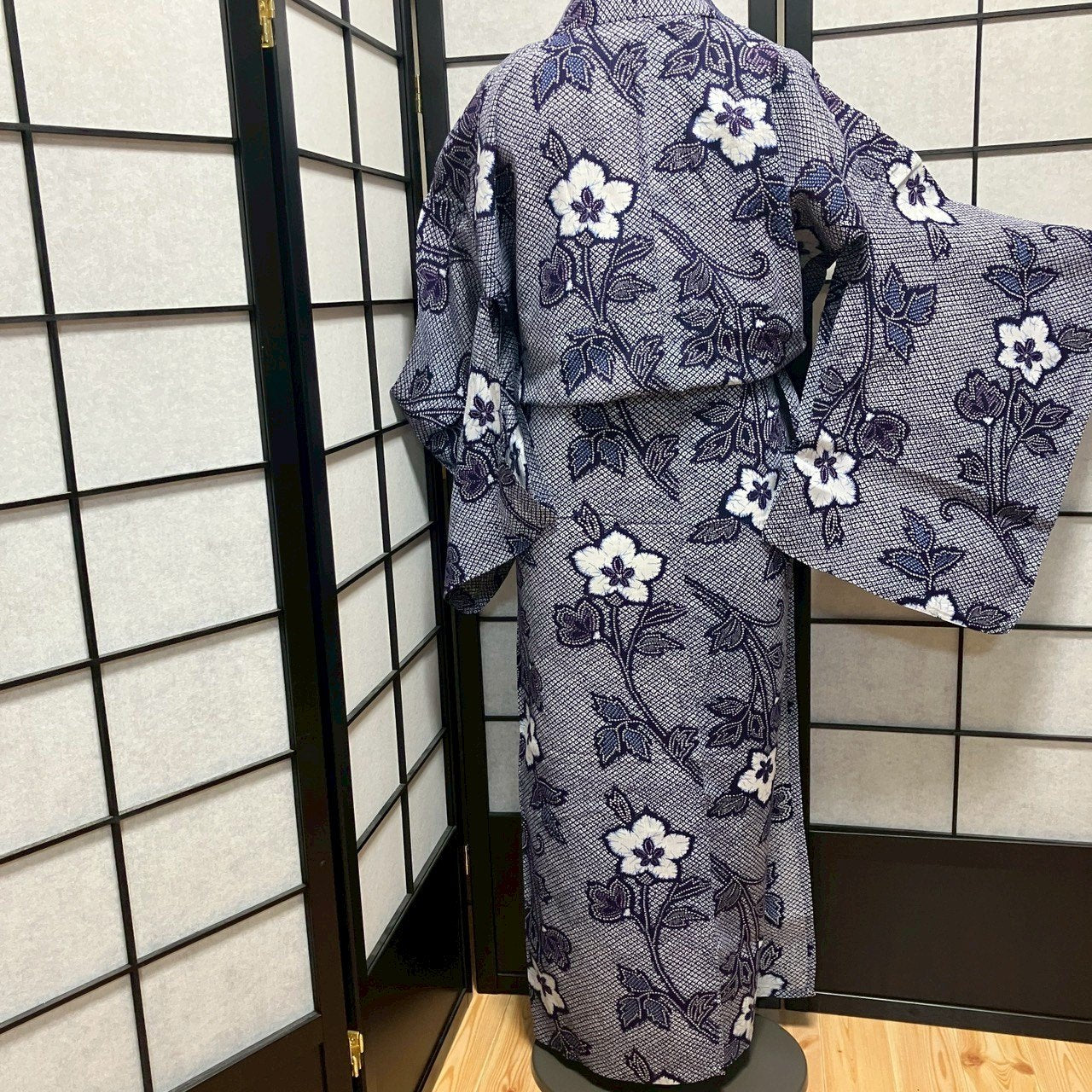 8766# Japanese Yukata Womens Vintage Fabric Cotton Robe Kimono Traditional