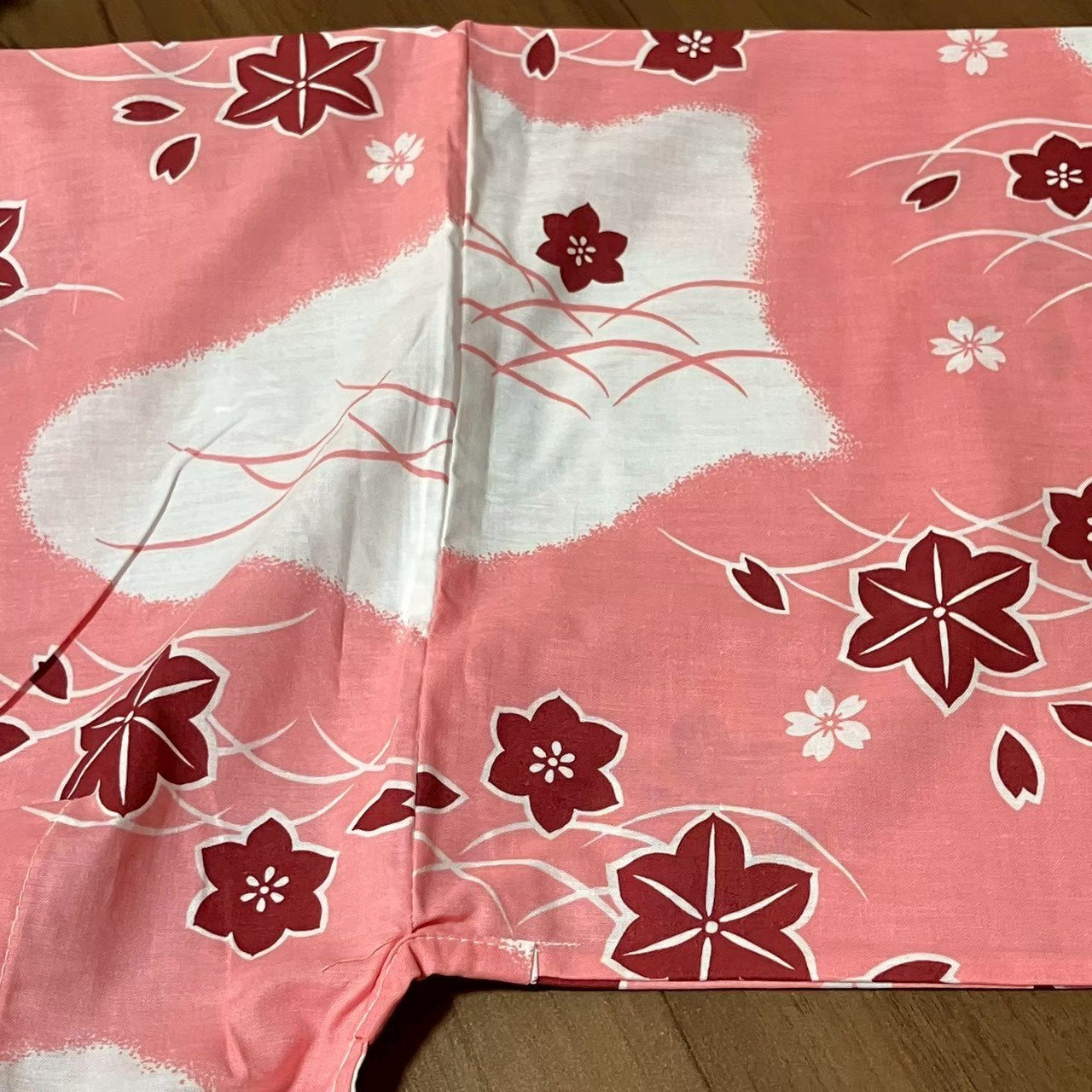 ［9073］浴衣 草花文様 ゆかた レディース 綿 リメイク