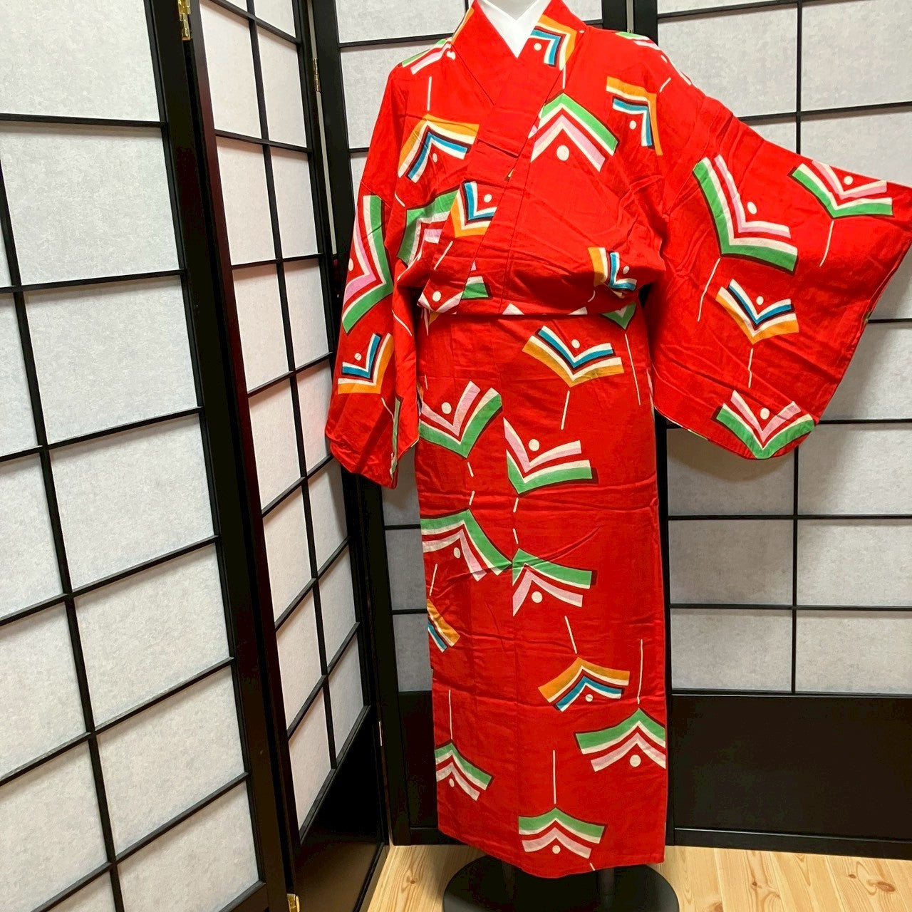 ［9480］浴衣 竹トンボ ゆかた レディース 綿 リメイク