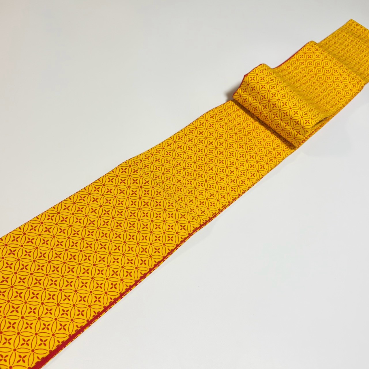 ［9536］半幅帯 美品 花七宝文様 浴衣 着物 レディース 袴