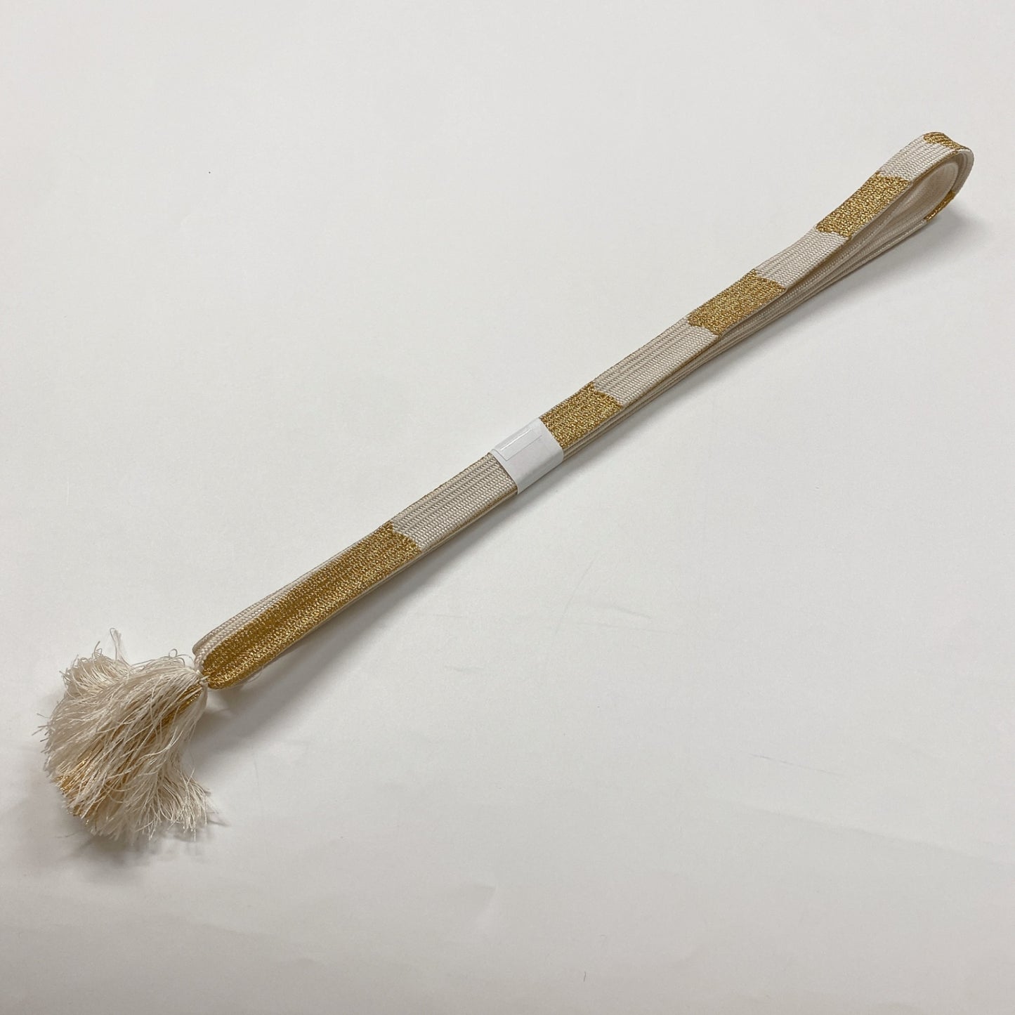［8368］帯締め 帯揚げ セット 草花尽し 金糸 正絹 着物 帯絞め
