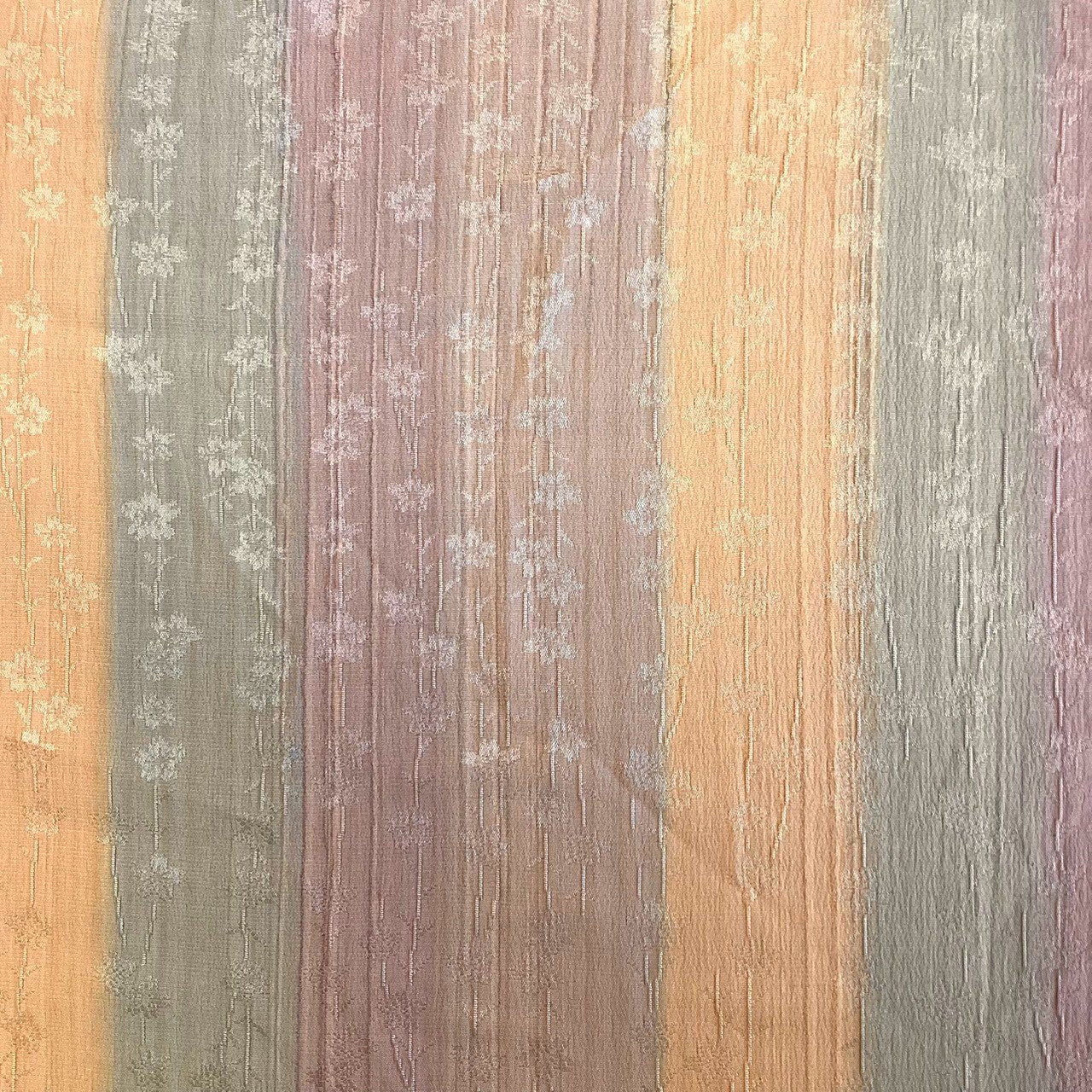 ［9192］帯締め 帯揚げ セット 枝花文様 ぼかし 正絹 着物 帯絞め