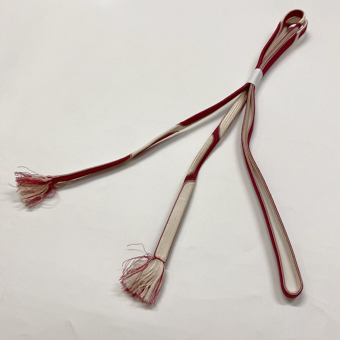 ［8594］帯締め 帯揚げ セット 雪輪花文様 麻の葉 正絹 着物 帯絞め