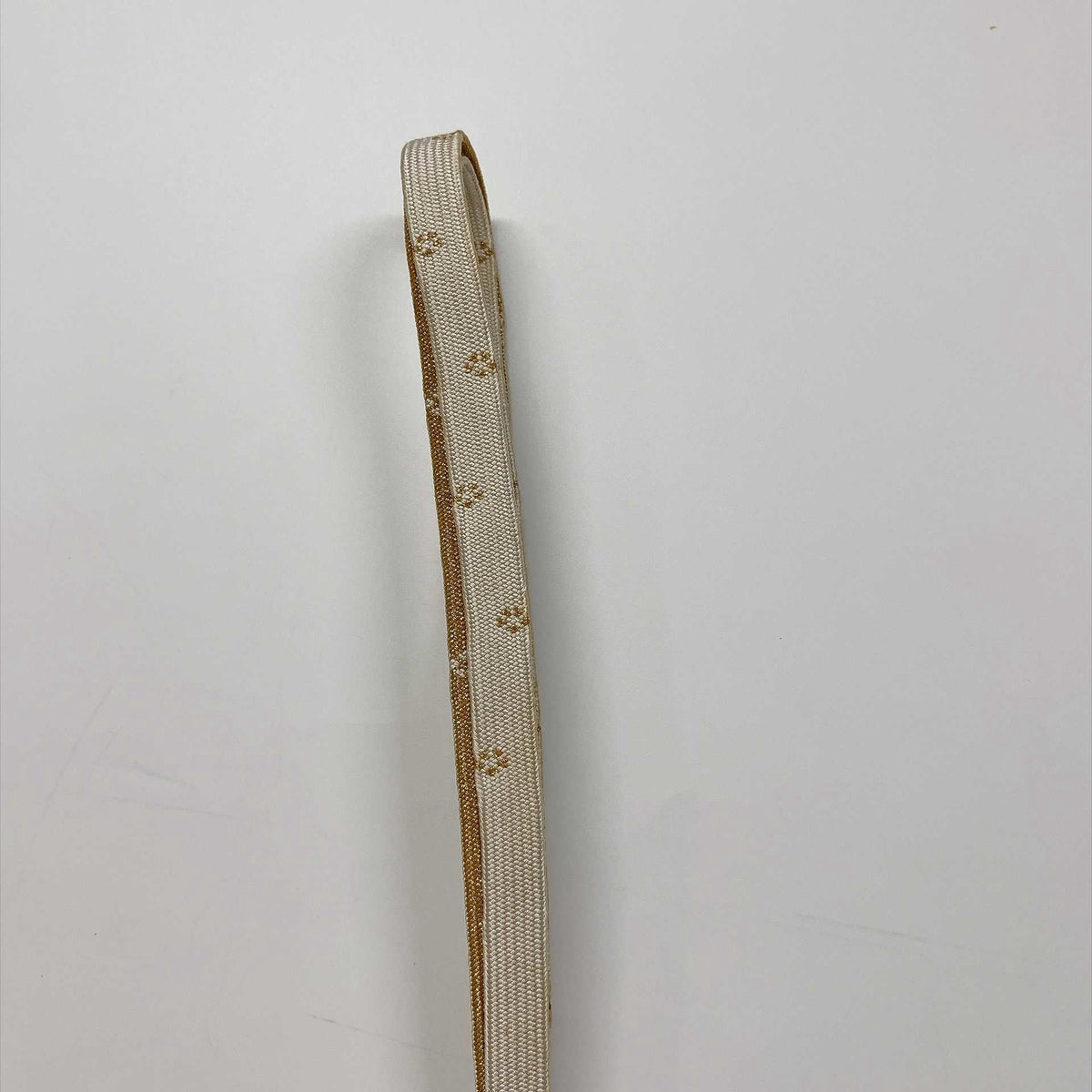 ［9295］帯締め 帯揚げ セット 霞文様 金糸 白 正絹 着物 帯絞め