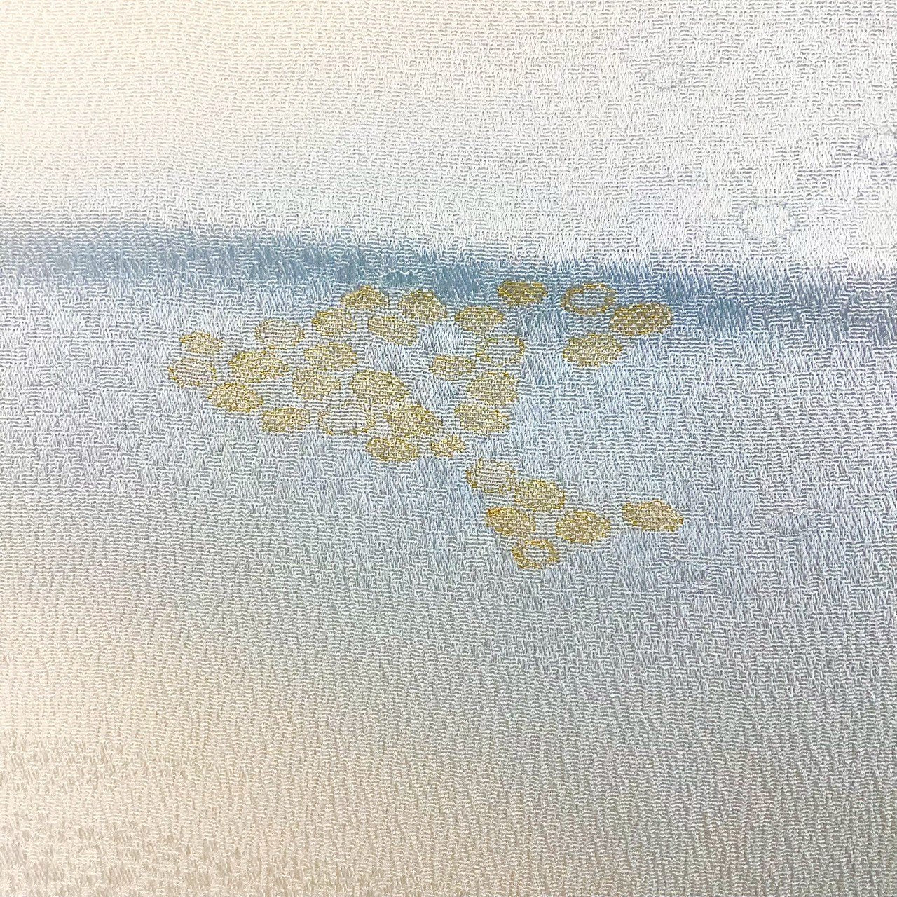 ［8239］帯締め 帯揚げ セット 霞文様 ぼかし 金糸 正絹 着物 帯絞め