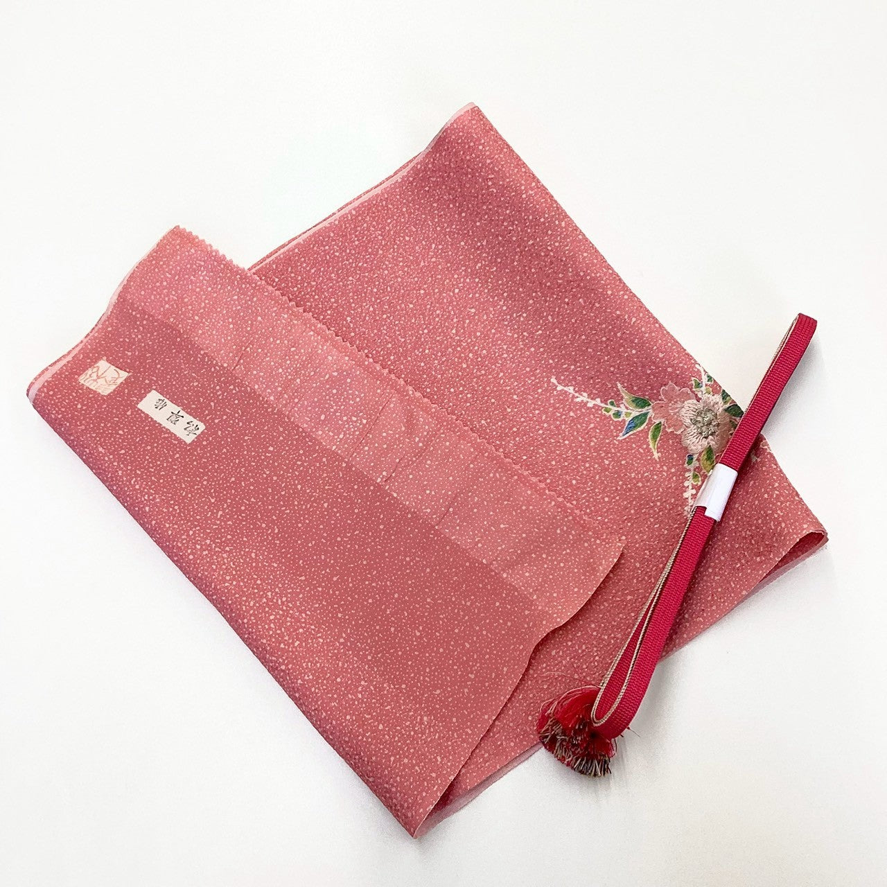 8202# Japanese Kimono Accessory Vintage Obiage and Obijime 2-piece Set Silk