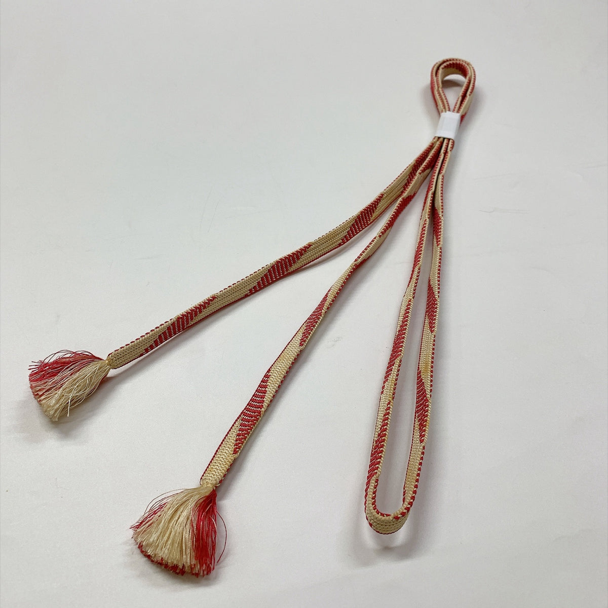 ［9786］帯締め 帯揚げ セット 草木文様 刺繍 正絹 着物 帯絞め