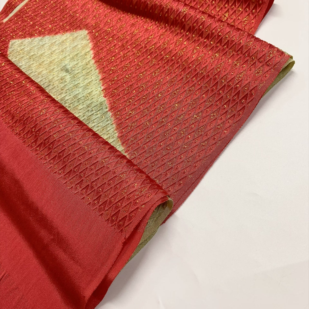 ［9882］帯締め 帯揚げ セット 金通し地 正絹 着物 帯絞め