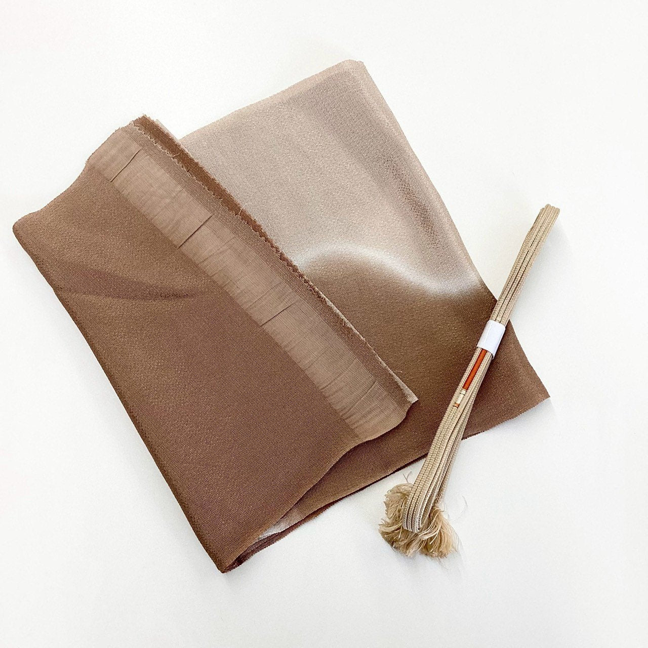 ［8205］帯締め 帯揚げ セット 縮緬 霞文様 正絹 着物 帯絞め