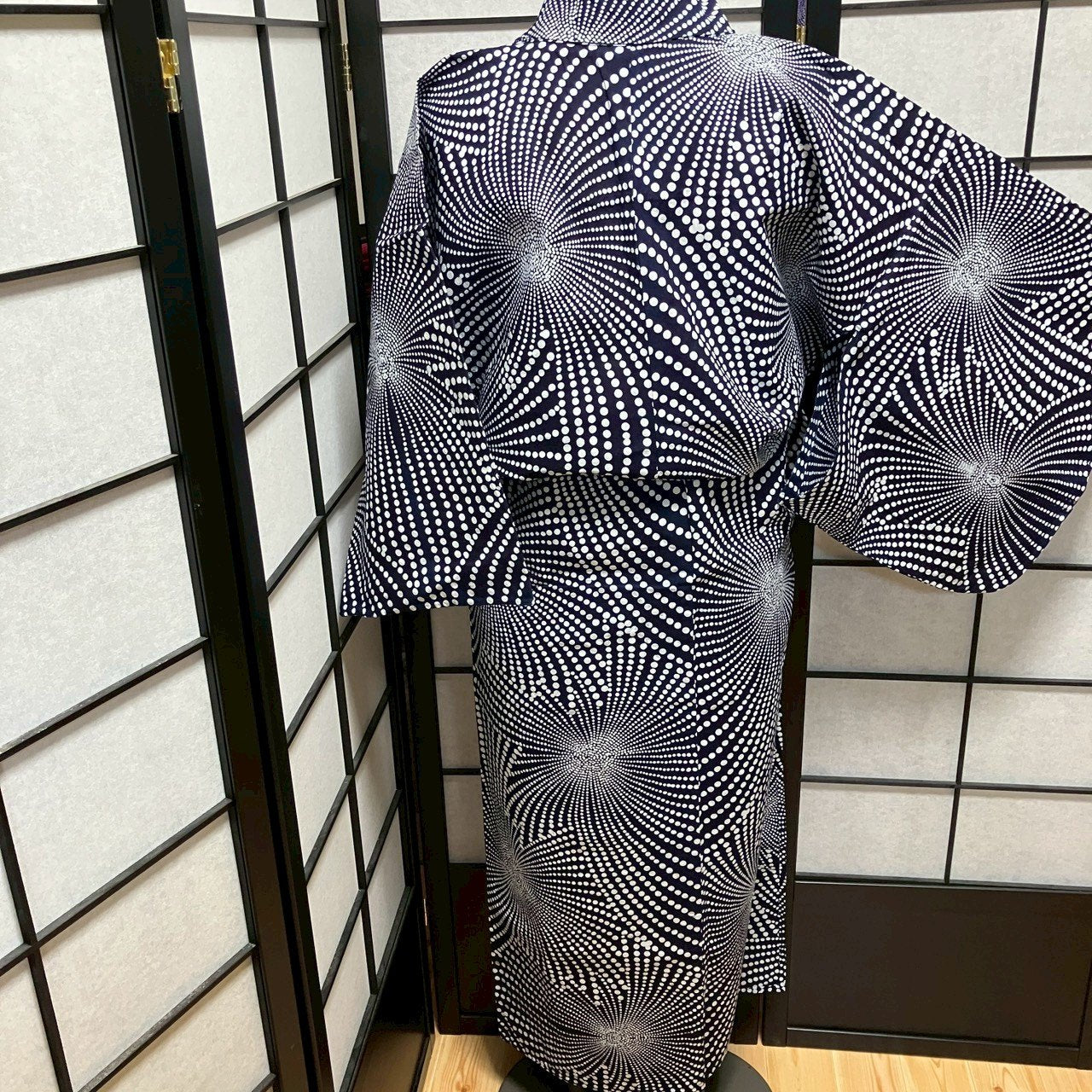 ［9470］浴衣 花吉祥文様 ゆかた レディース リメイク 綿
