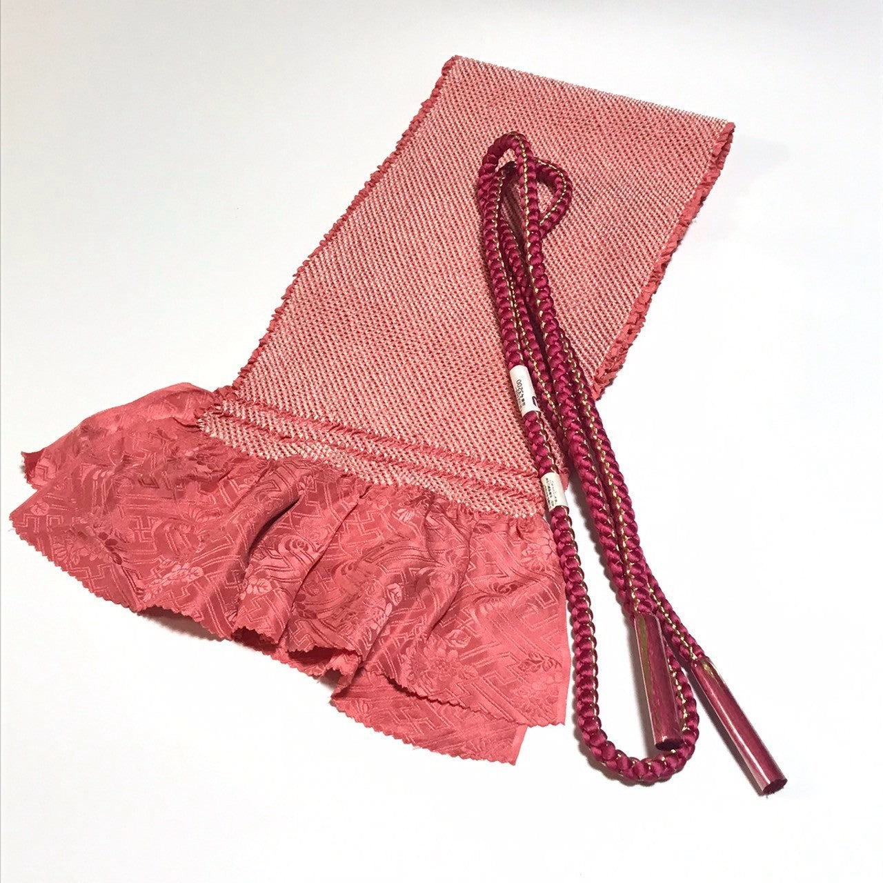 ［9980］帯締め 帯揚げ セット 美品 総絞り 金糸 正絹 着物 帯絞め 振袖 成人式
