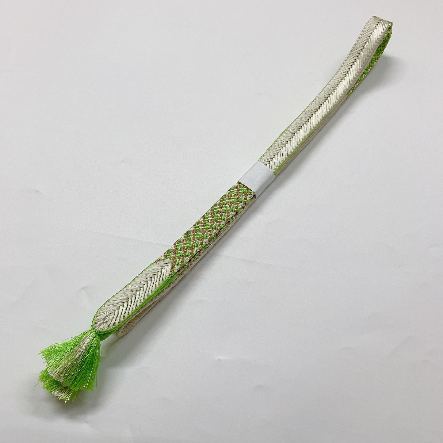 ［8413］帯締め 帯揚げ セット 草花流水文様 金彩 正絹 着物 帯絞め