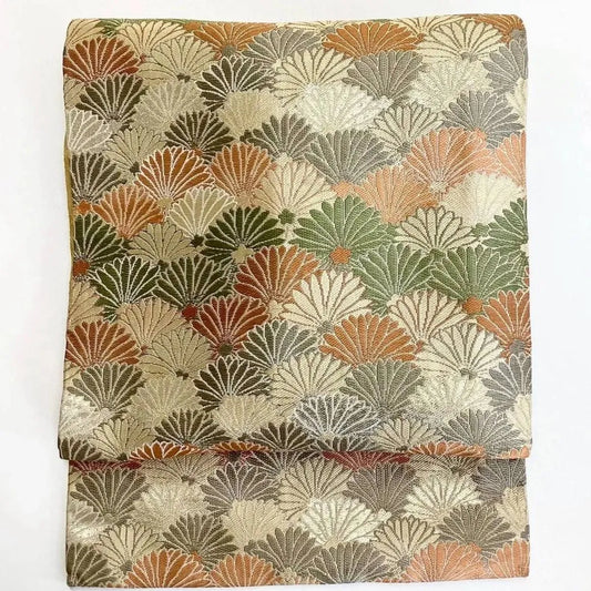 5715# Japanese Vintage Nagoya Obi Belt Kimono Fabric Silk Traditional
