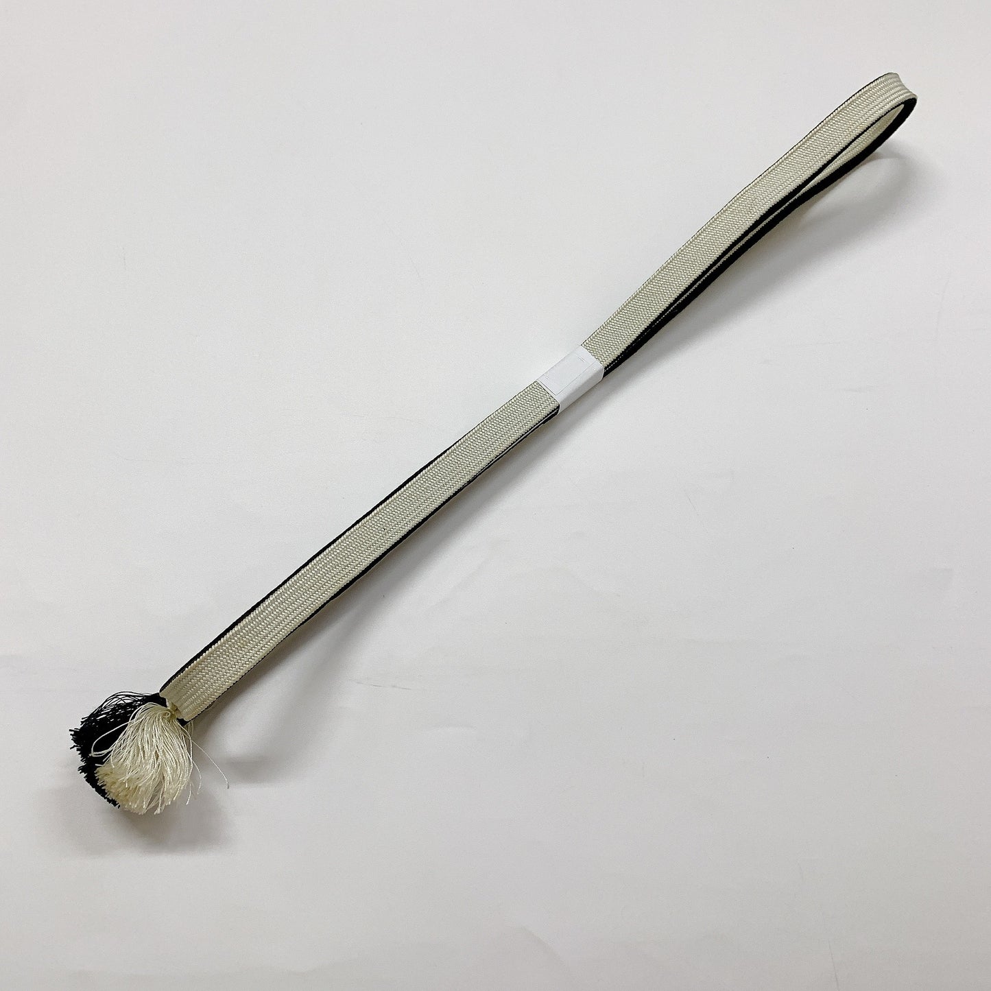 ［8304］帯締め 帯揚げ セット 枝花文様 金彩 黒 正絹 着物 帯絞め