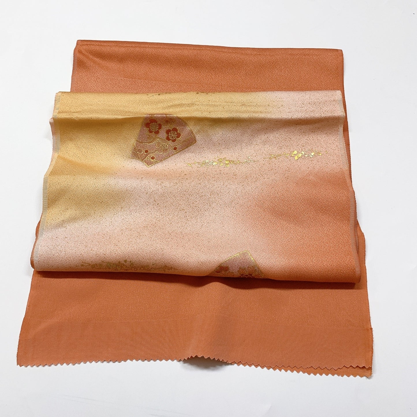 8062# Japanese Kimono Accessory Vintage Obiage and Obijime 2-piece Set Silk