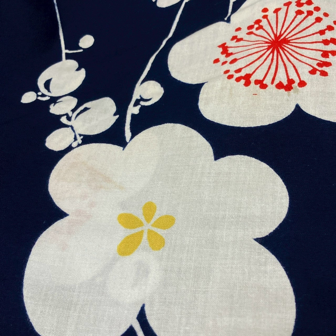［9466］浴衣 枝梅文様 ゆかた レディース 綿 リメイク