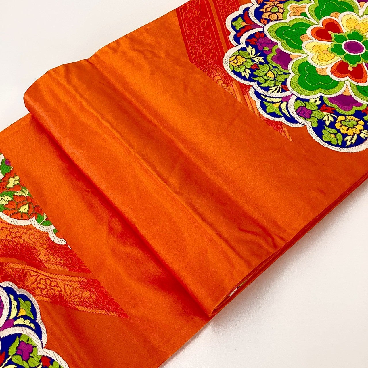 ［8853］袋帯 華紋 刺繍 六通 正絹 着物 フォーマル